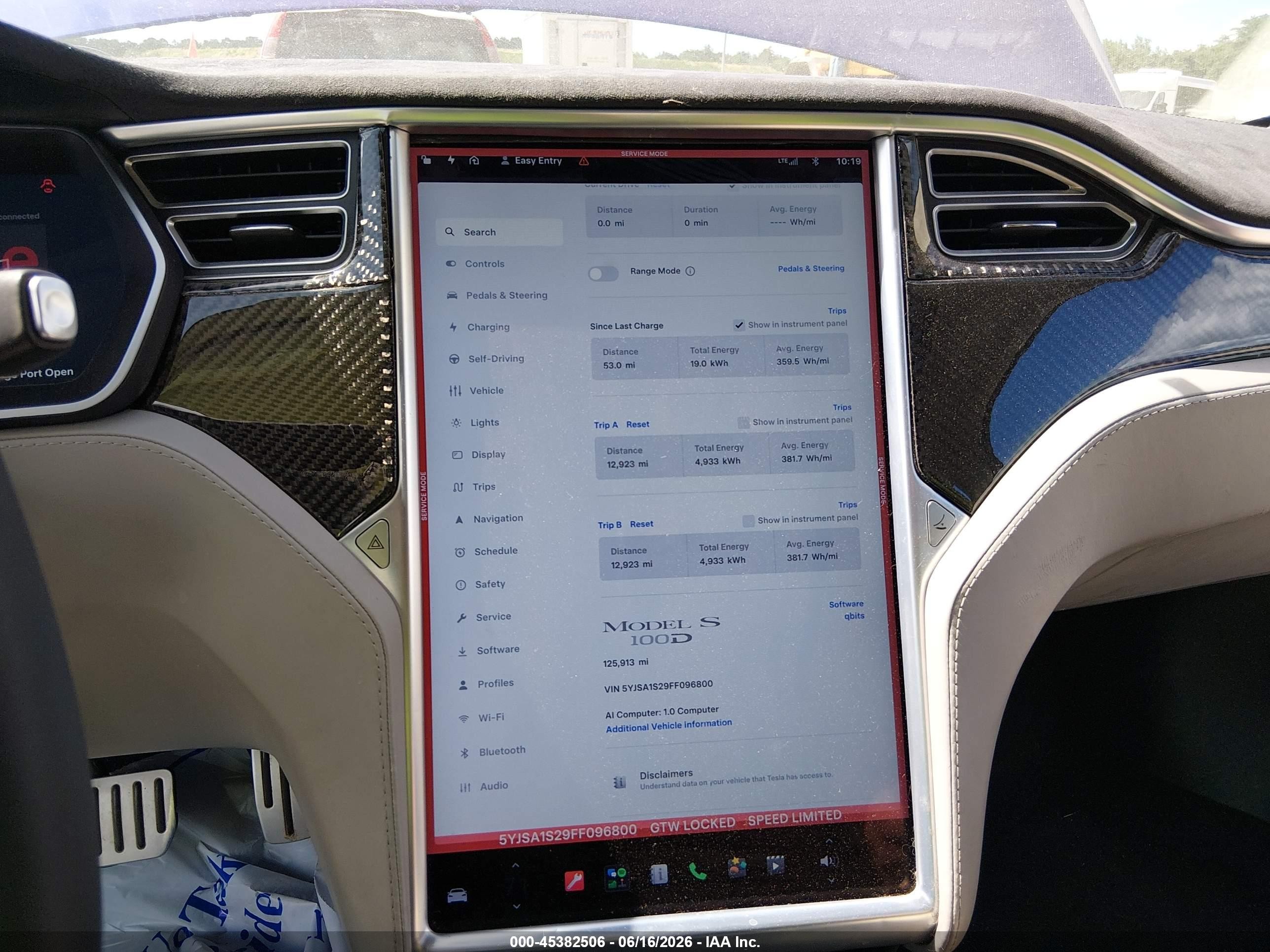 2015 Tesla Model S 70d/85d/p85d Blue vin: 5YJSA1S29FF096800