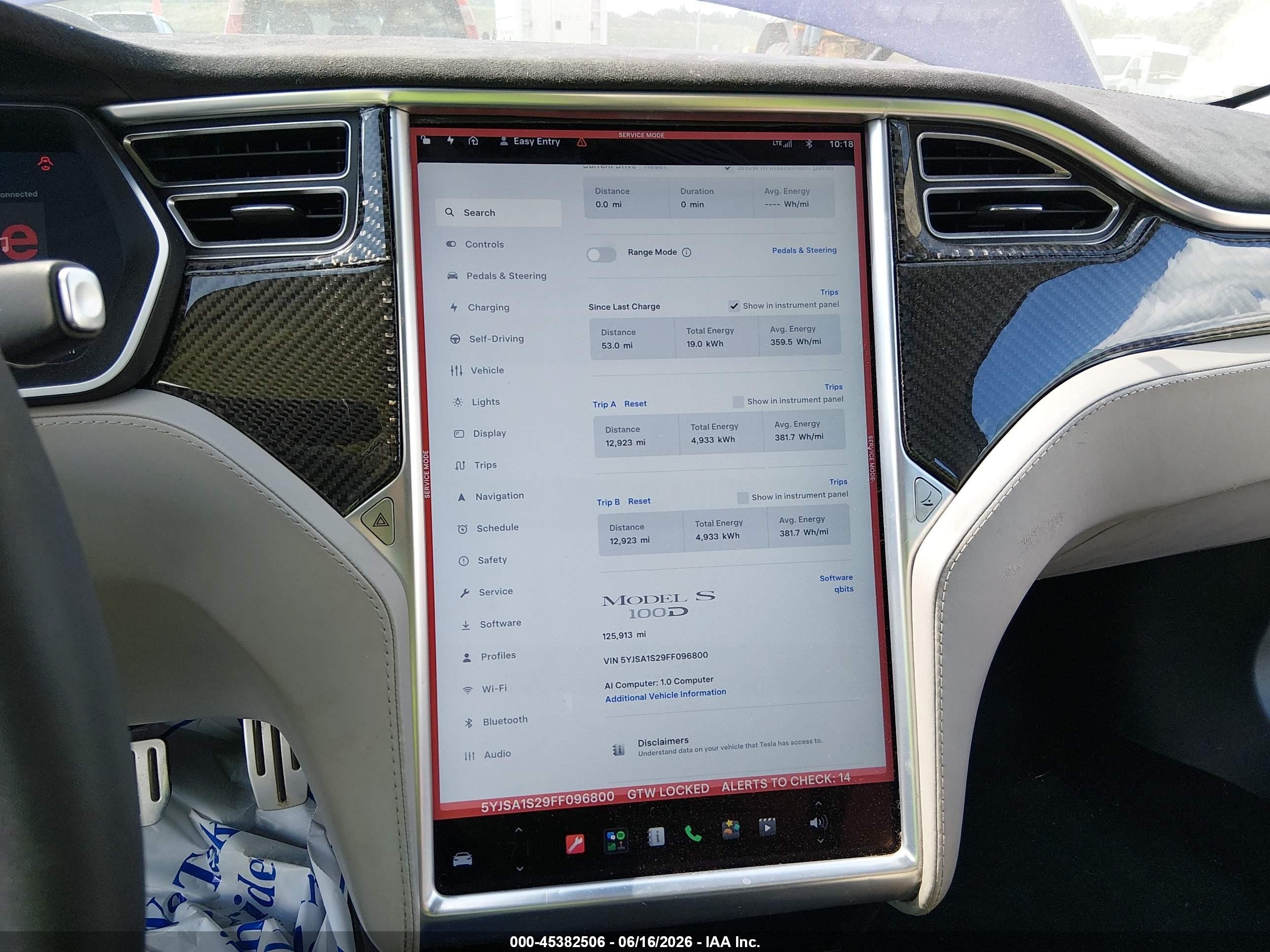 2015 Tesla Model S 70d/85d/p85d Blue vin: 5YJSA1S29FF096800