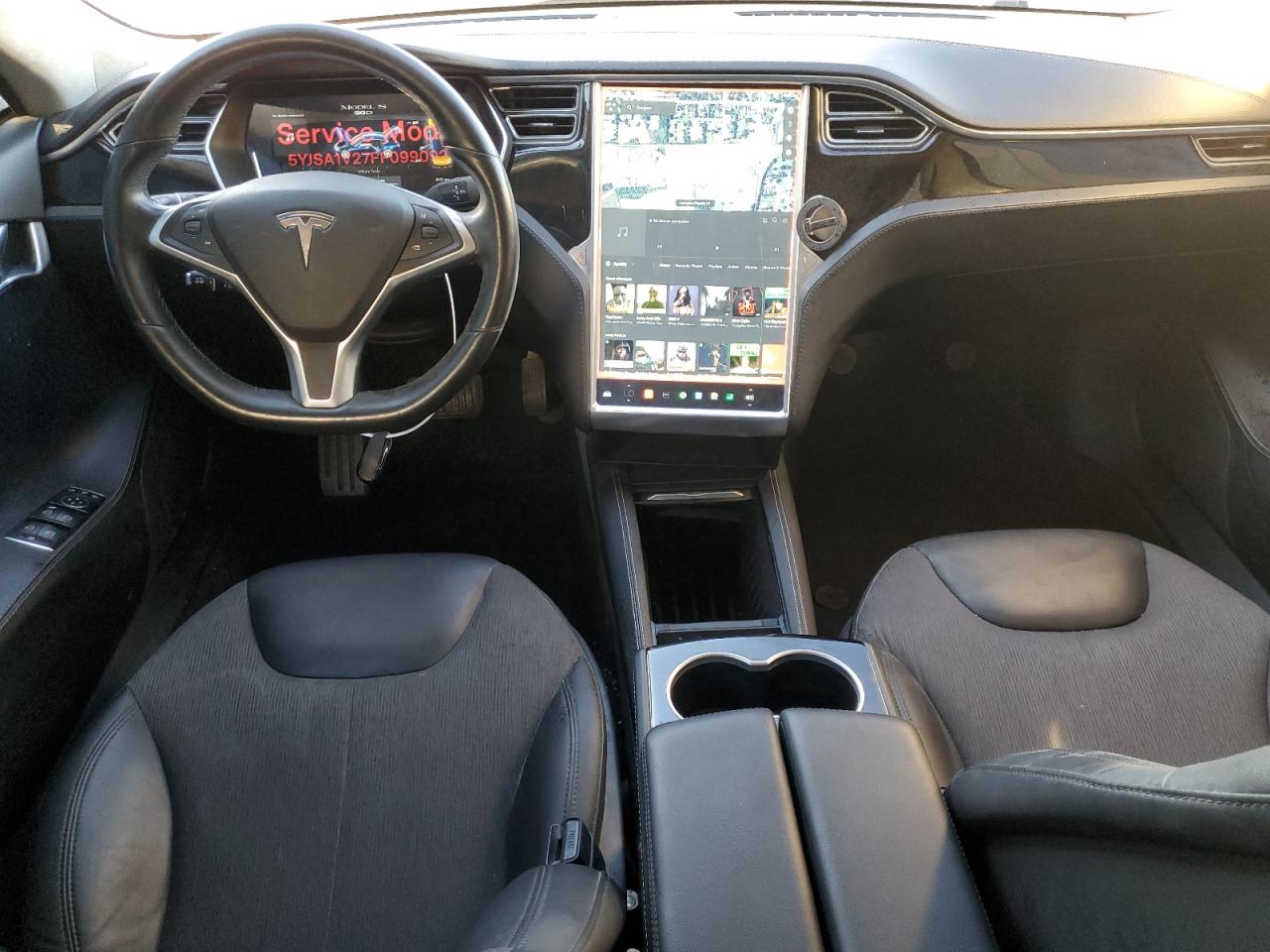 2015 Tesla Model S 90d Blue vin: 5YJSA1V27FF099092