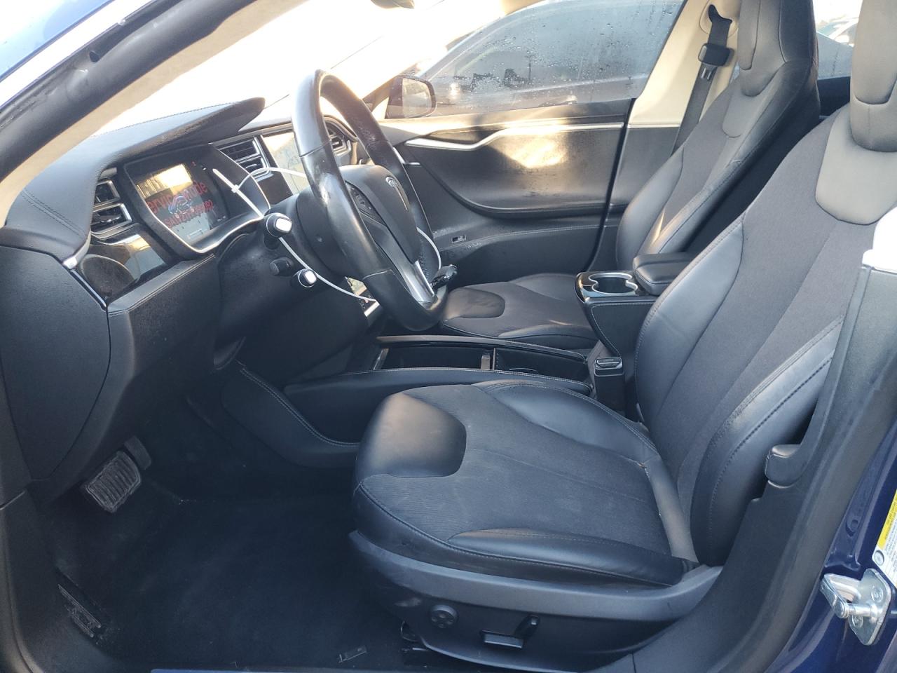 2015 Tesla Model S 90d Blue vin: 5YJSA1V27FF099092