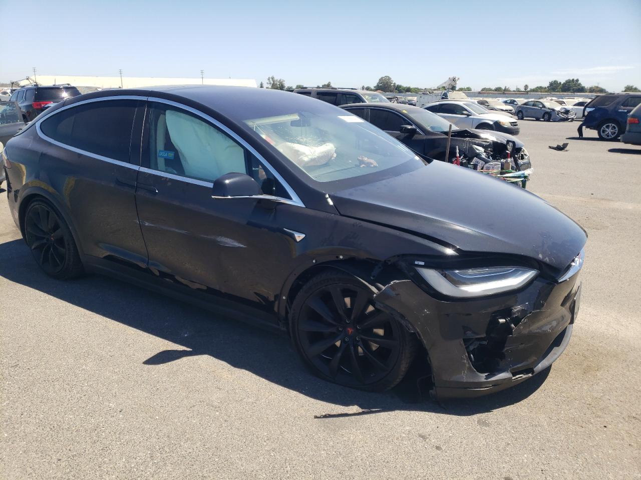 2018 Tesla Model X  Black vin: 5YJXCAE29JF090919