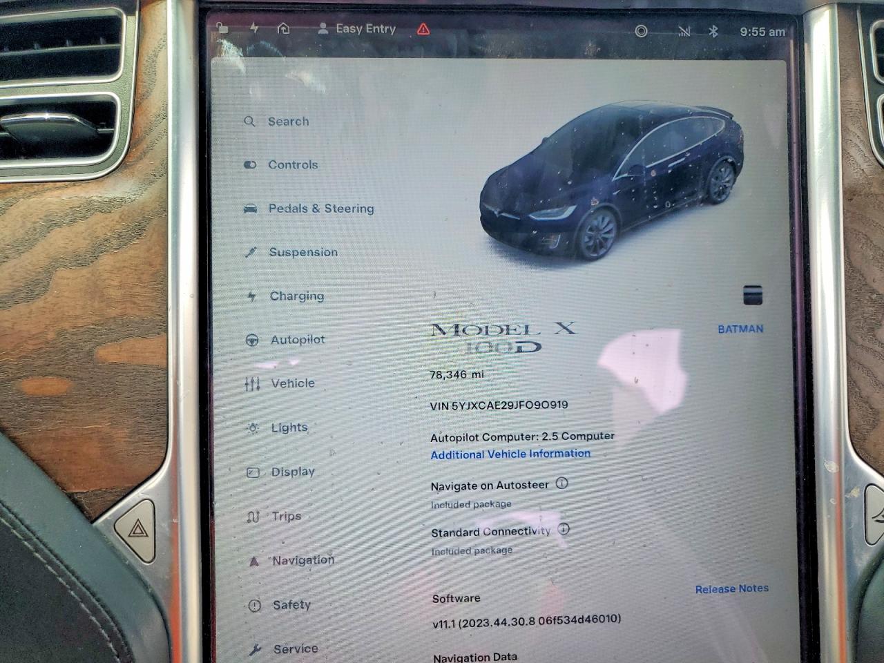 2018 Tesla Model X Black vin: 5YJXCAE29JF090919