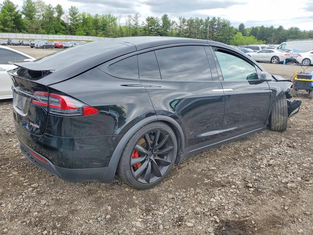 2019 Tesla Model X Black vin: 5YJXCAE49KF162396