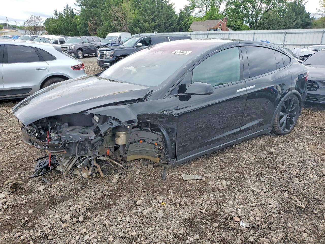 2019 Tesla Model X Black vin: 5YJXCAE49KF162396
