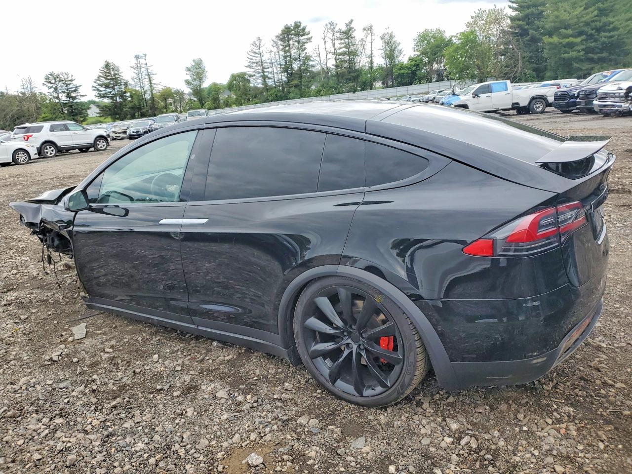 2019 Tesla Model X Black vin: 5YJXCAE49KF162396