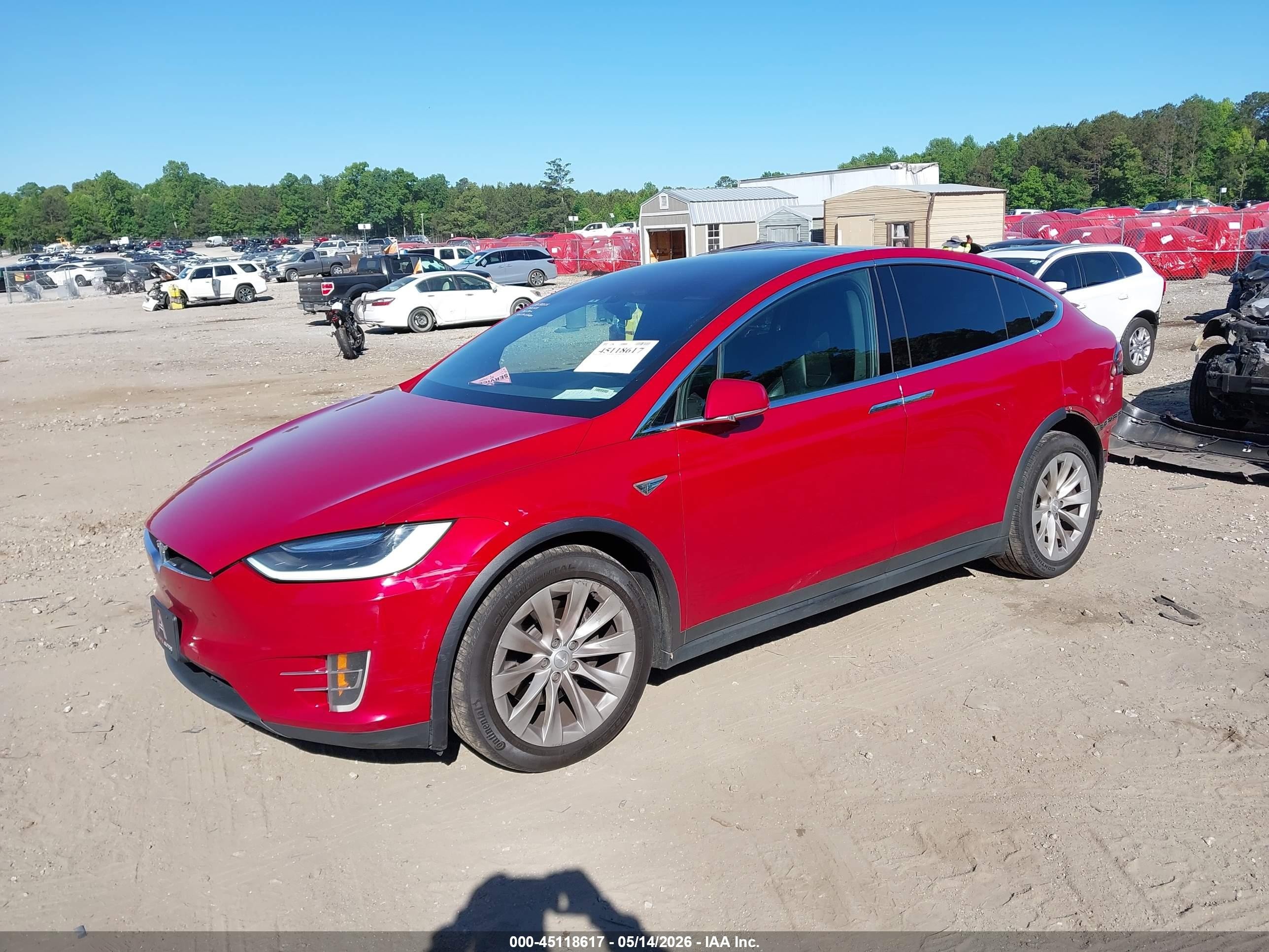 2016 Tesla Model X 60d/70d/75d/90d/p100d Red vin: 5YJXCBE22GF012397