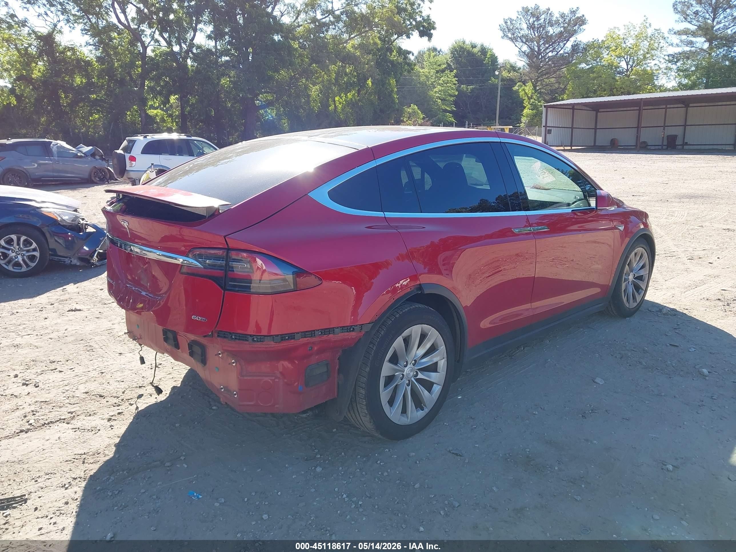 2016 Tesla Model X 60d/70d/75d/90d/p100d Red vin: 5YJXCBE22GF012397