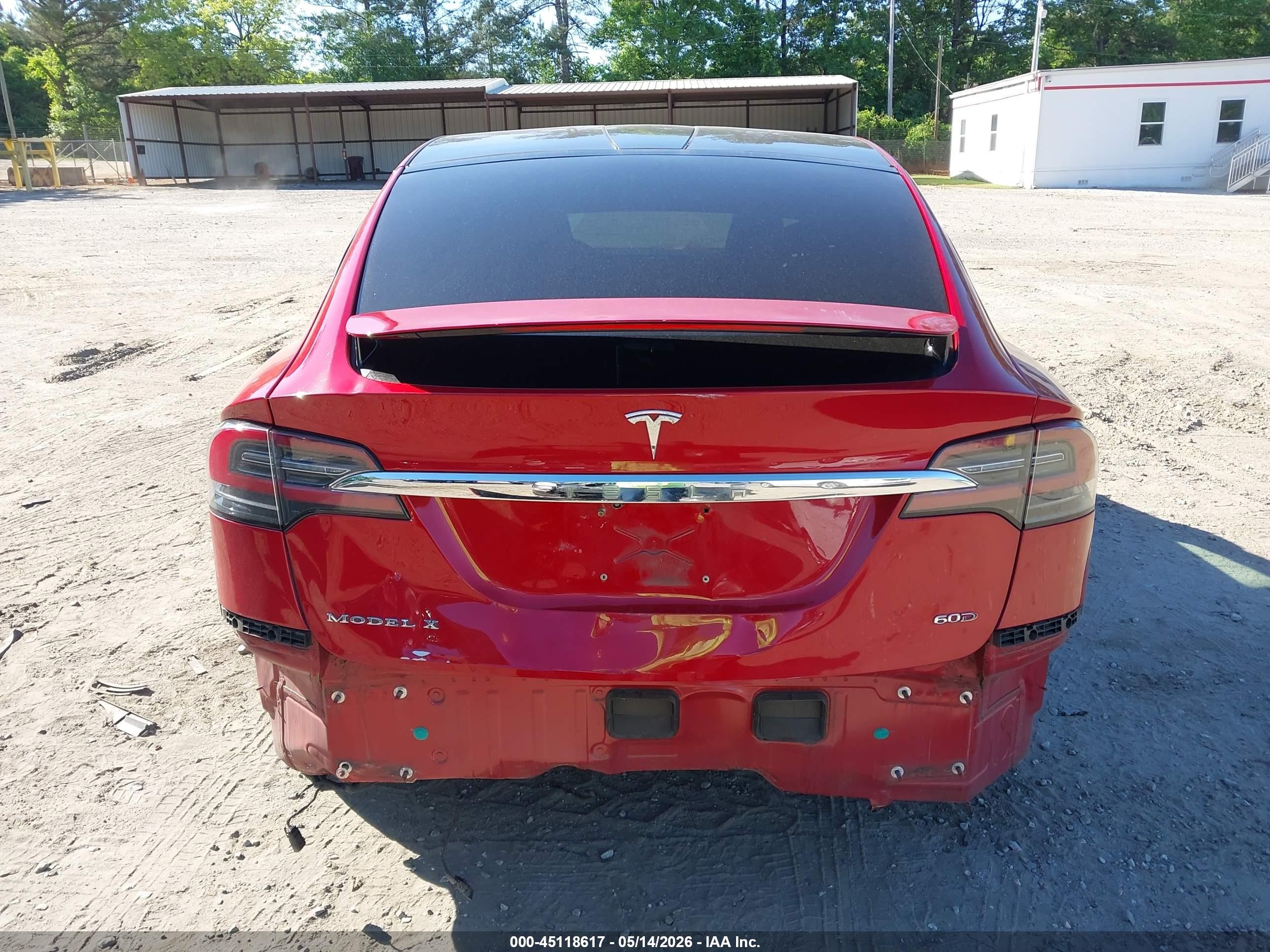 2016 Tesla Model X 60d/70d/75d/90d/p100d Red vin: 5YJXCBE22GF012397