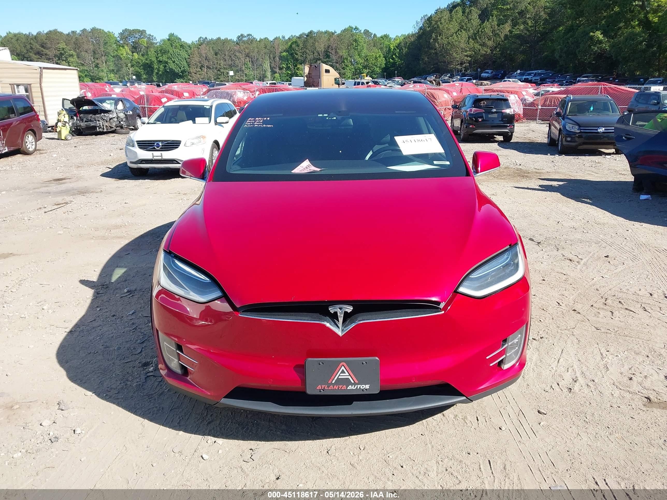 2016 Tesla Model X 60d/70d/75d/90d/p100d Red vin: 5YJXCBE22GF012397
