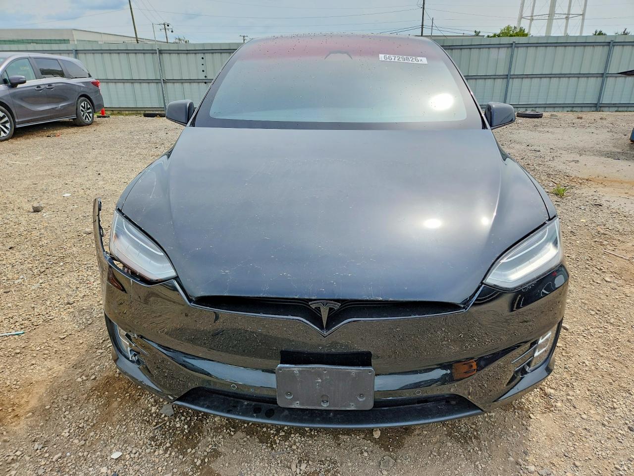 2017 Tesla Model X Black vin: 5YJXCBE27HF048748
