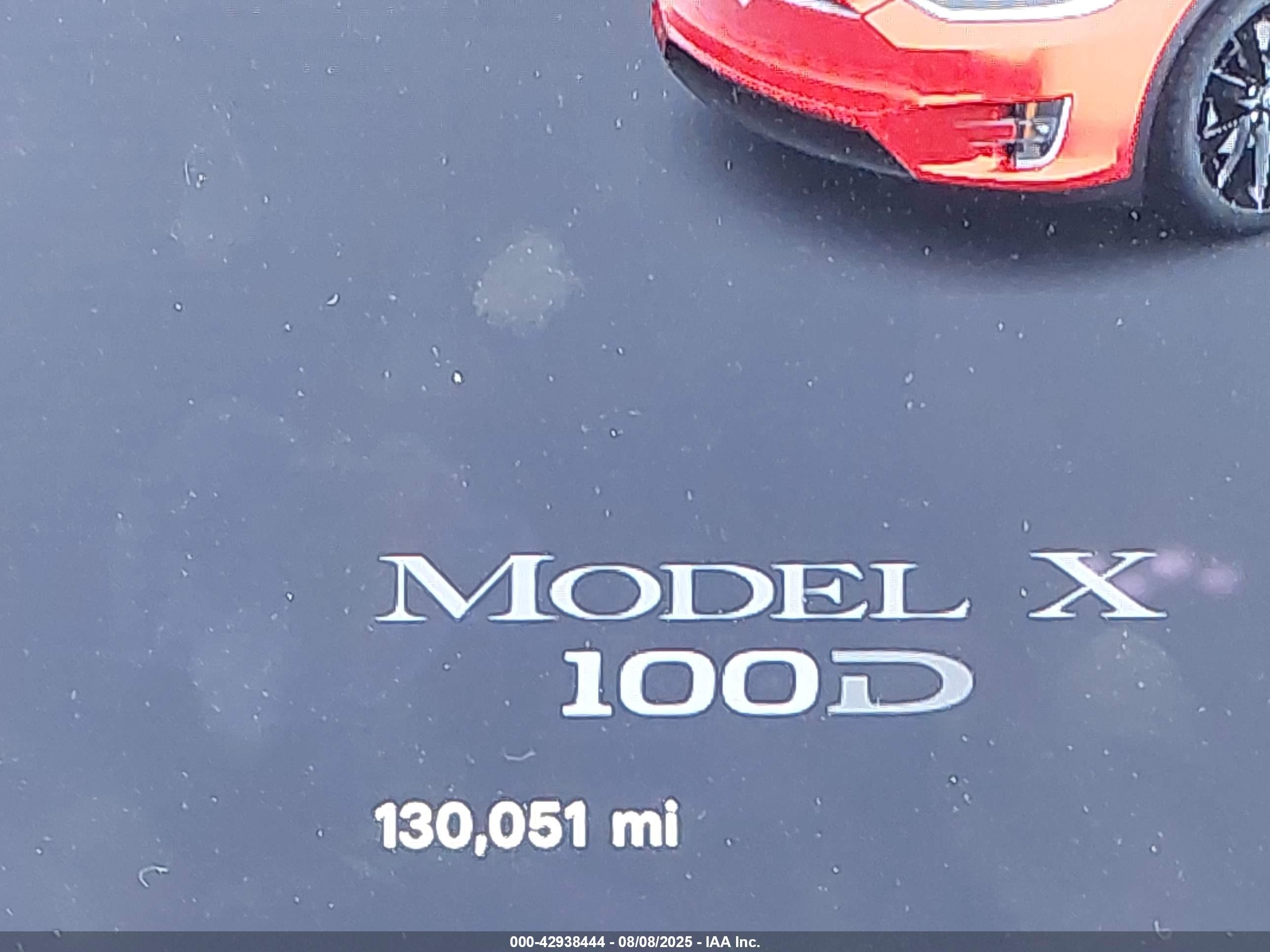 2017 Tesla Model X 100d/75d/90d Красный vin: 5YJXCBE2XHF068931