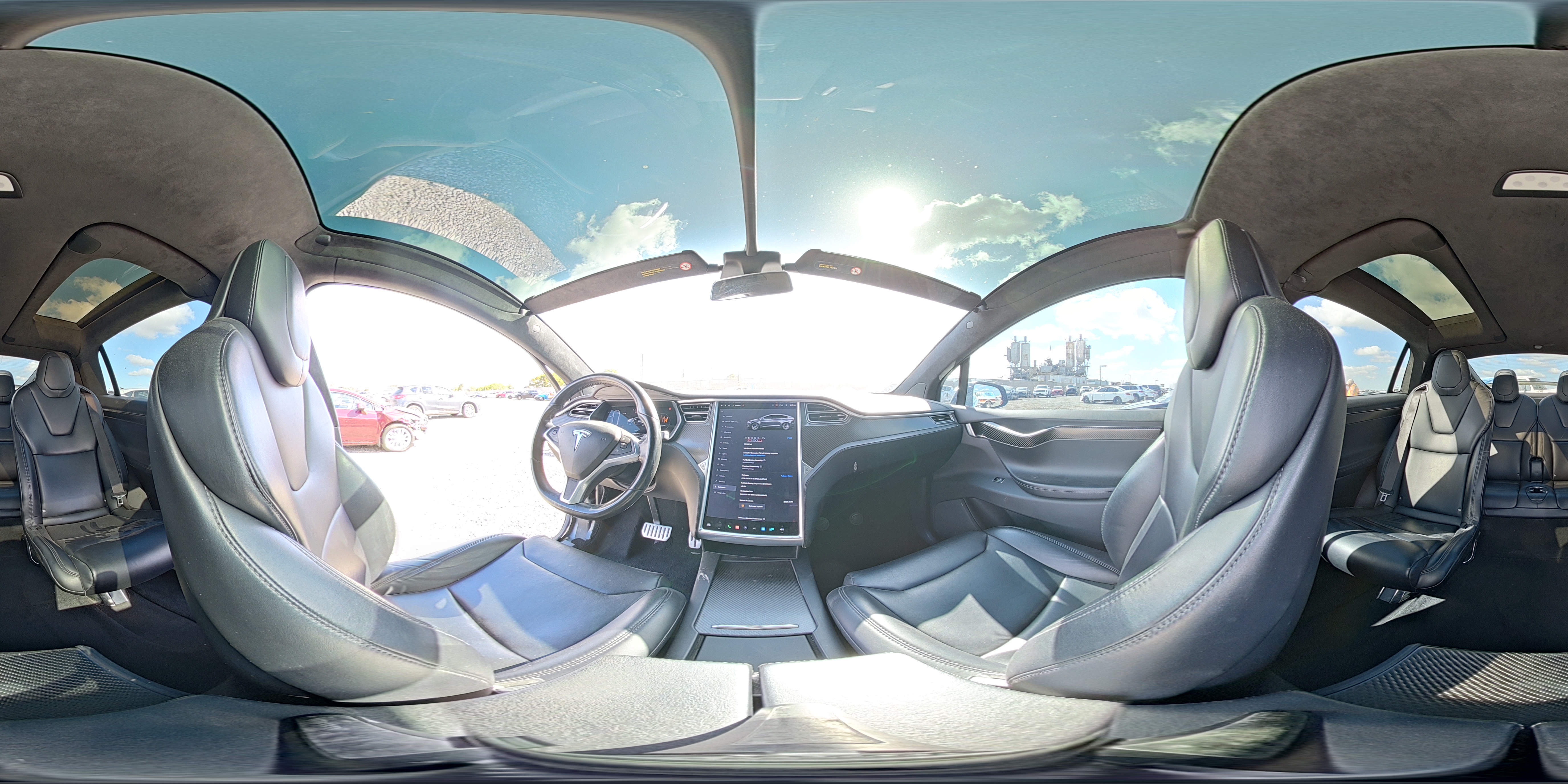 2017 Tesla Model X Серый vin: 5YJXCBE4XHF062726