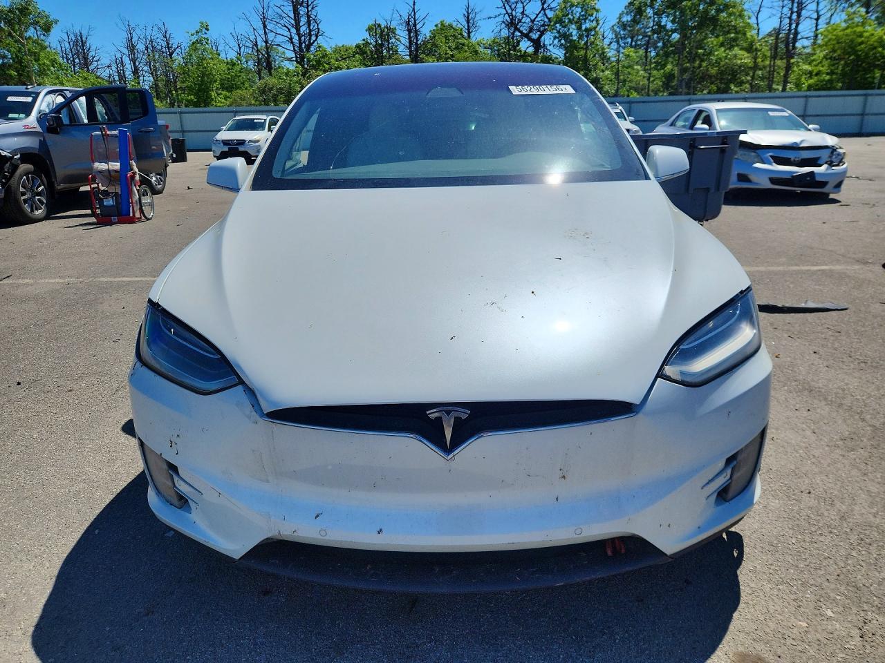 2020 Tesla Model X Белый vin: 5YJXCDE23LF300791