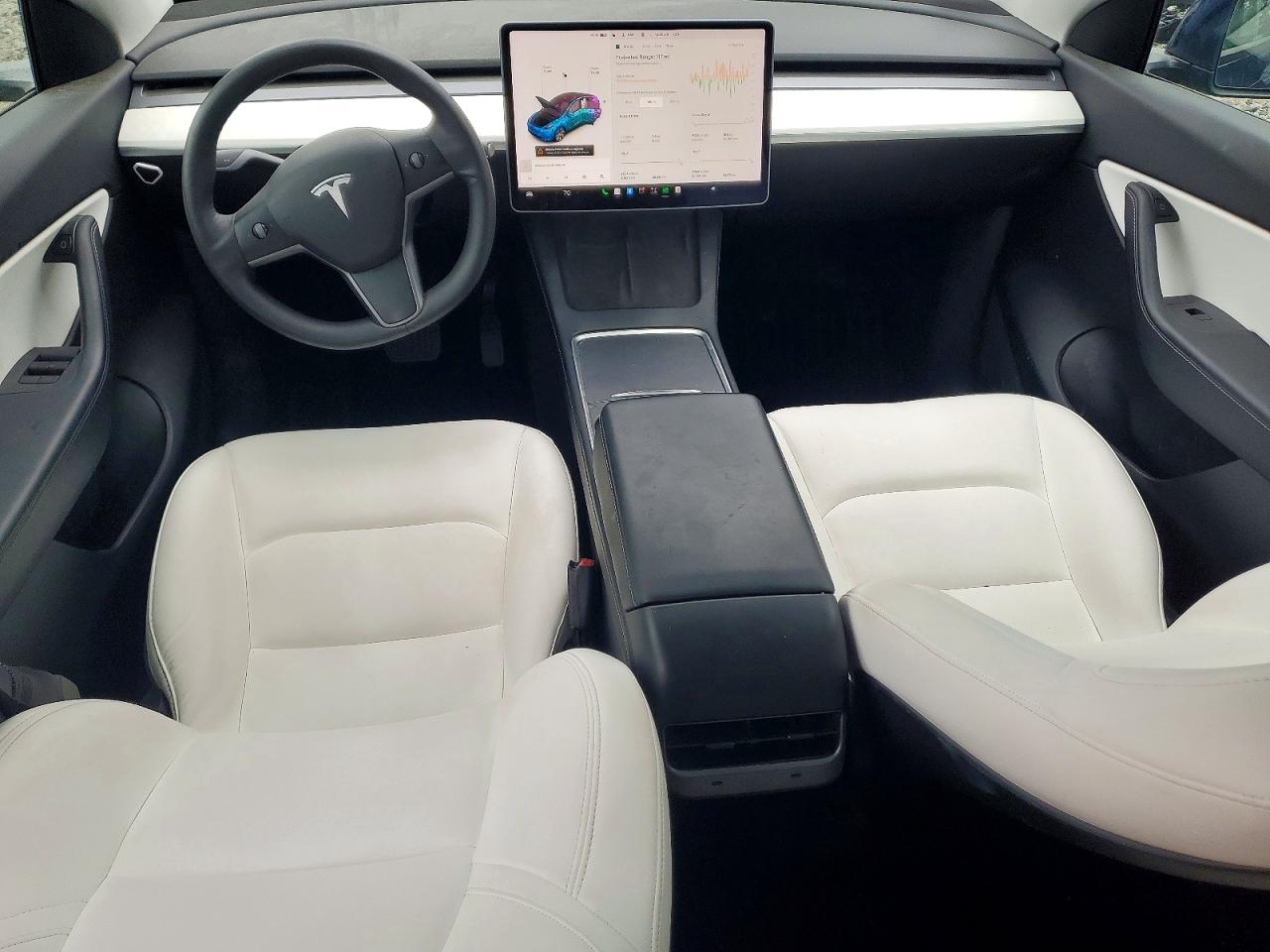 2021 Tesla Model Y Синий vin: 5YJYGAEE0MF179642
