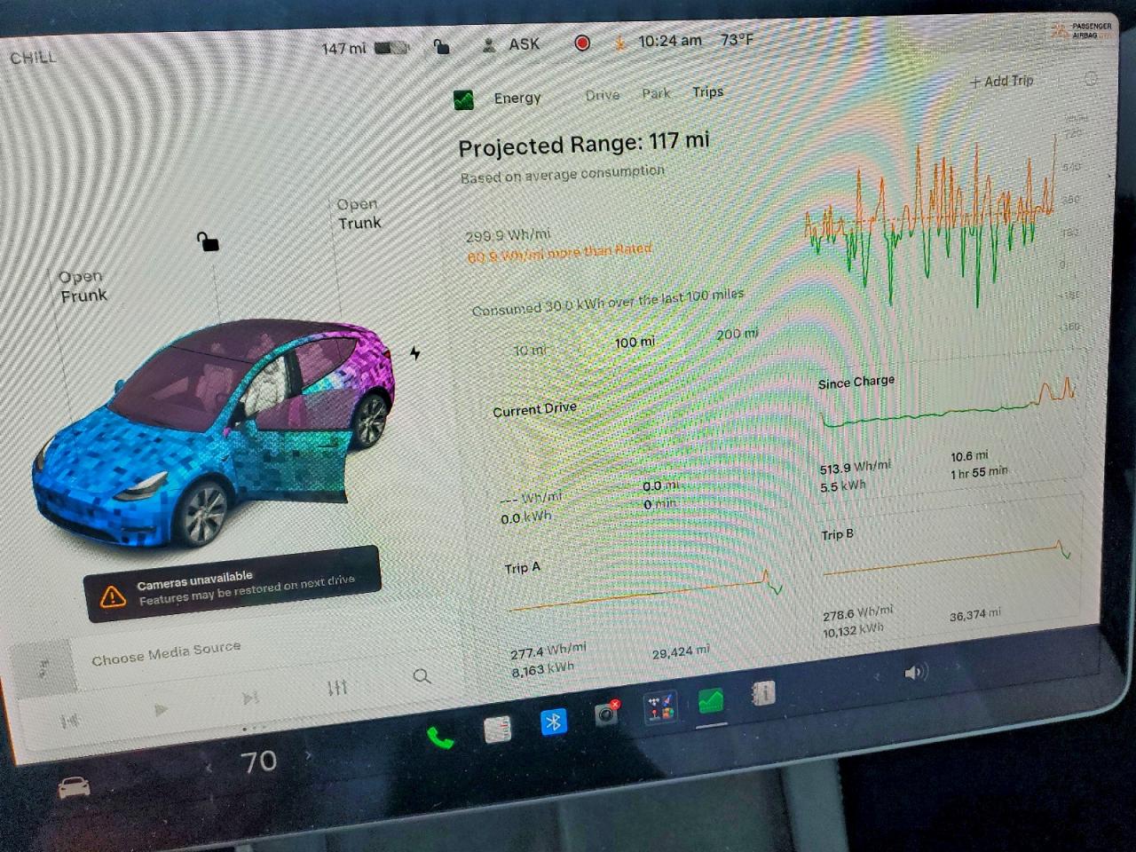 2021 Tesla Model Y Синий vin: 5YJYGAEE0MF179642