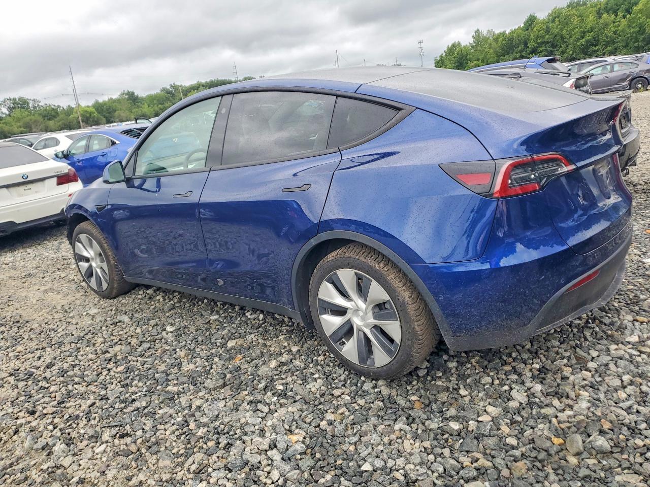 2021 Tesla Model Y Синий vin: 5YJYGAEE0MF179642