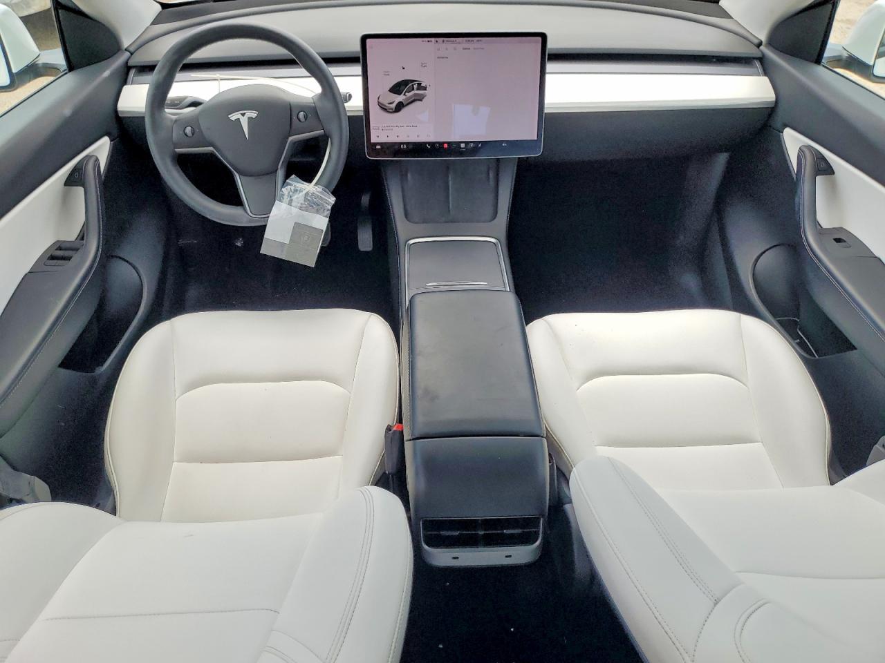 2021 Tesla Model Y White vin: 5YJYGAEE7MF151580