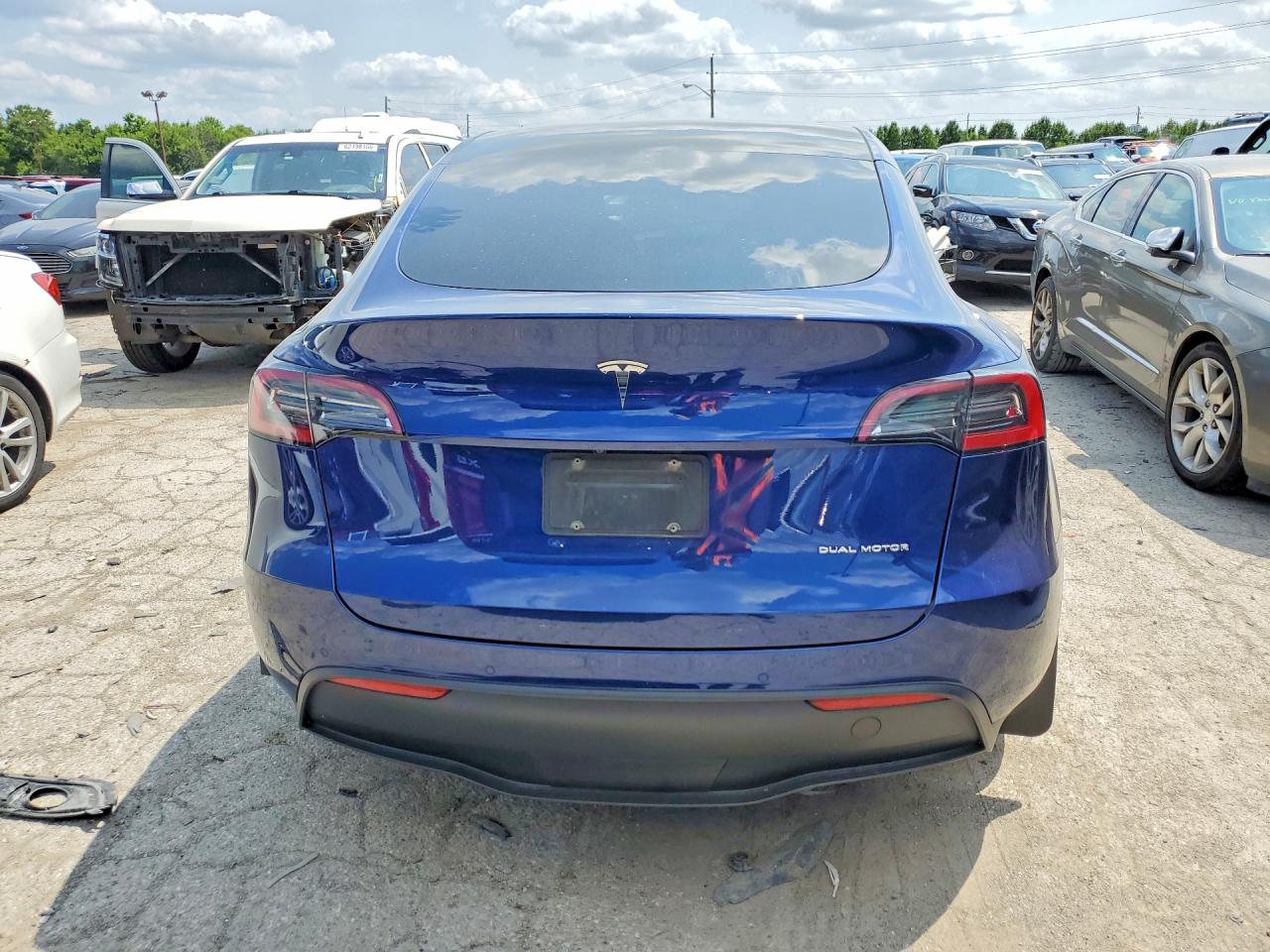 2021 Tesla Model Y Blue vin: 5YJYGAEE9MF284454