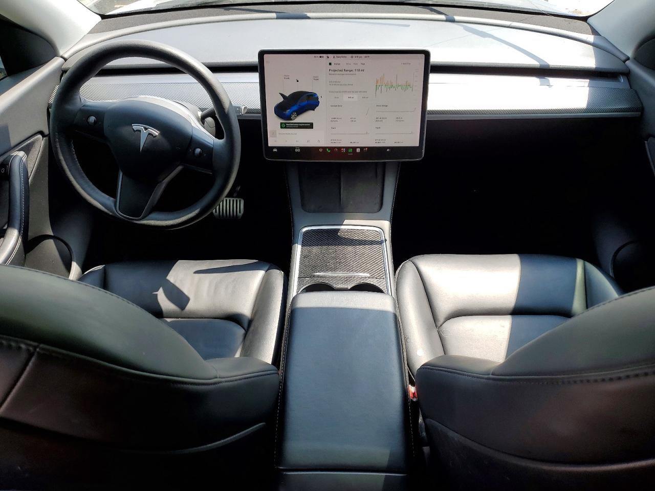 2021 Tesla Model Y Blue vin: 5YJYGAEE9MF284454