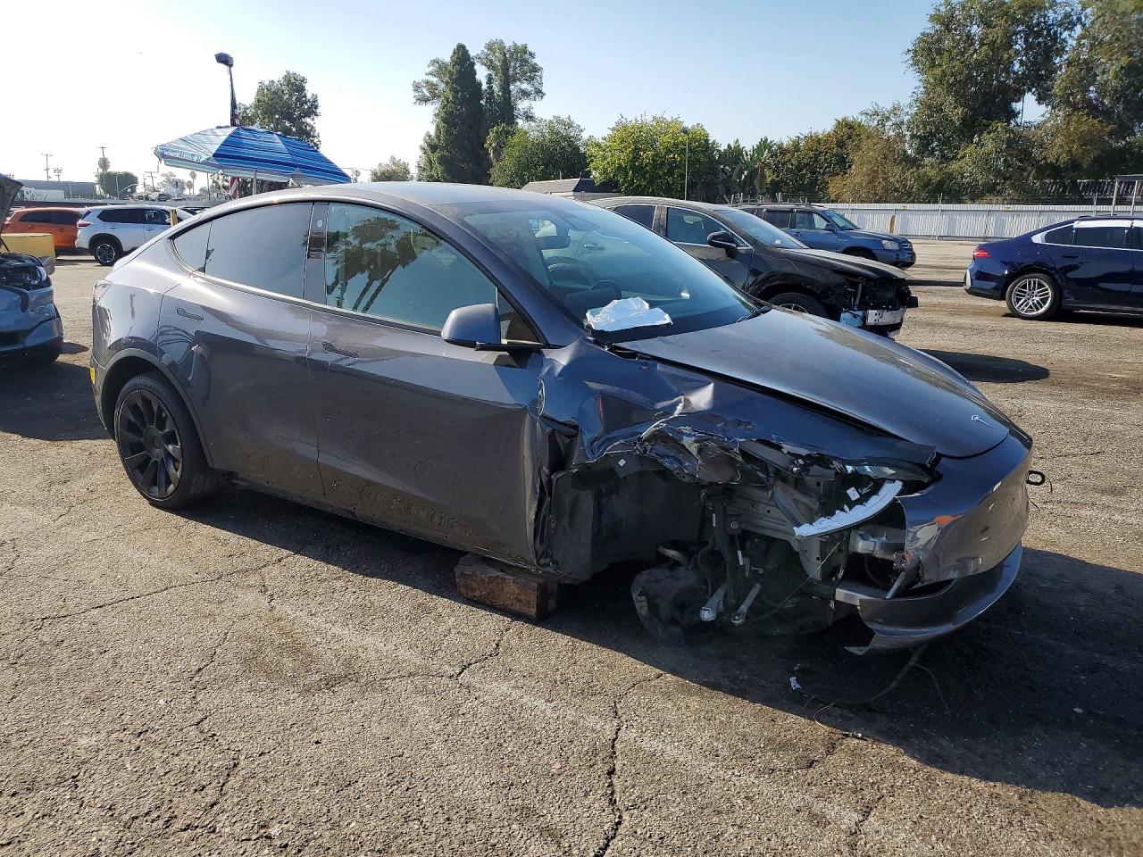 2021 Tesla Model Y Charcoal vin: 5YJYGDEE1MF183121