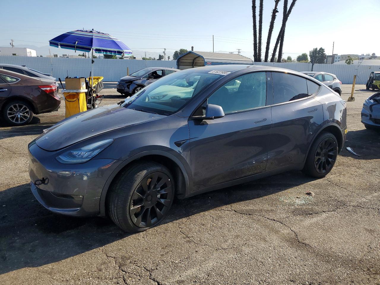 2021 Tesla Model Y Charcoal vin: 5YJYGDEE1MF183121