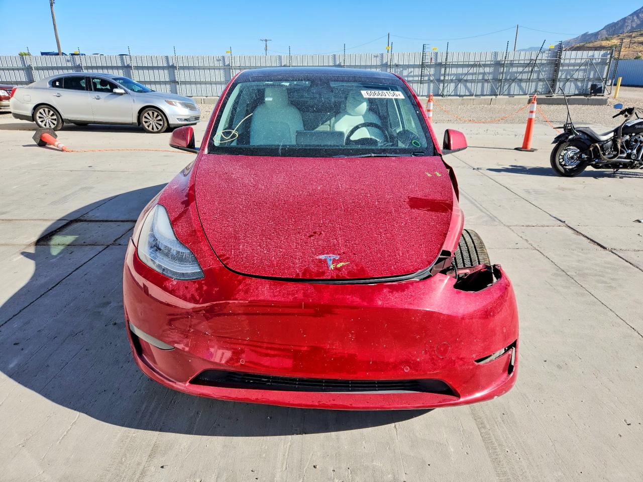 2021 Tesla Model Y Red vin: 5YJYGDEE4MF216273