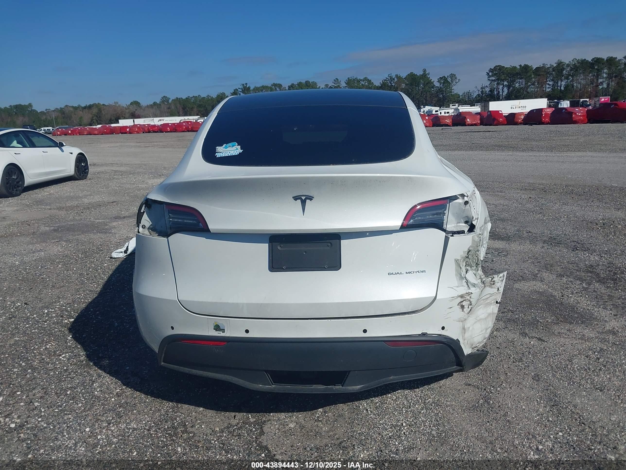 2020 Tesla Model Y Long Range Dual Motor All-wheel Drive Белый vin: 5YJYGDEE6LF052667