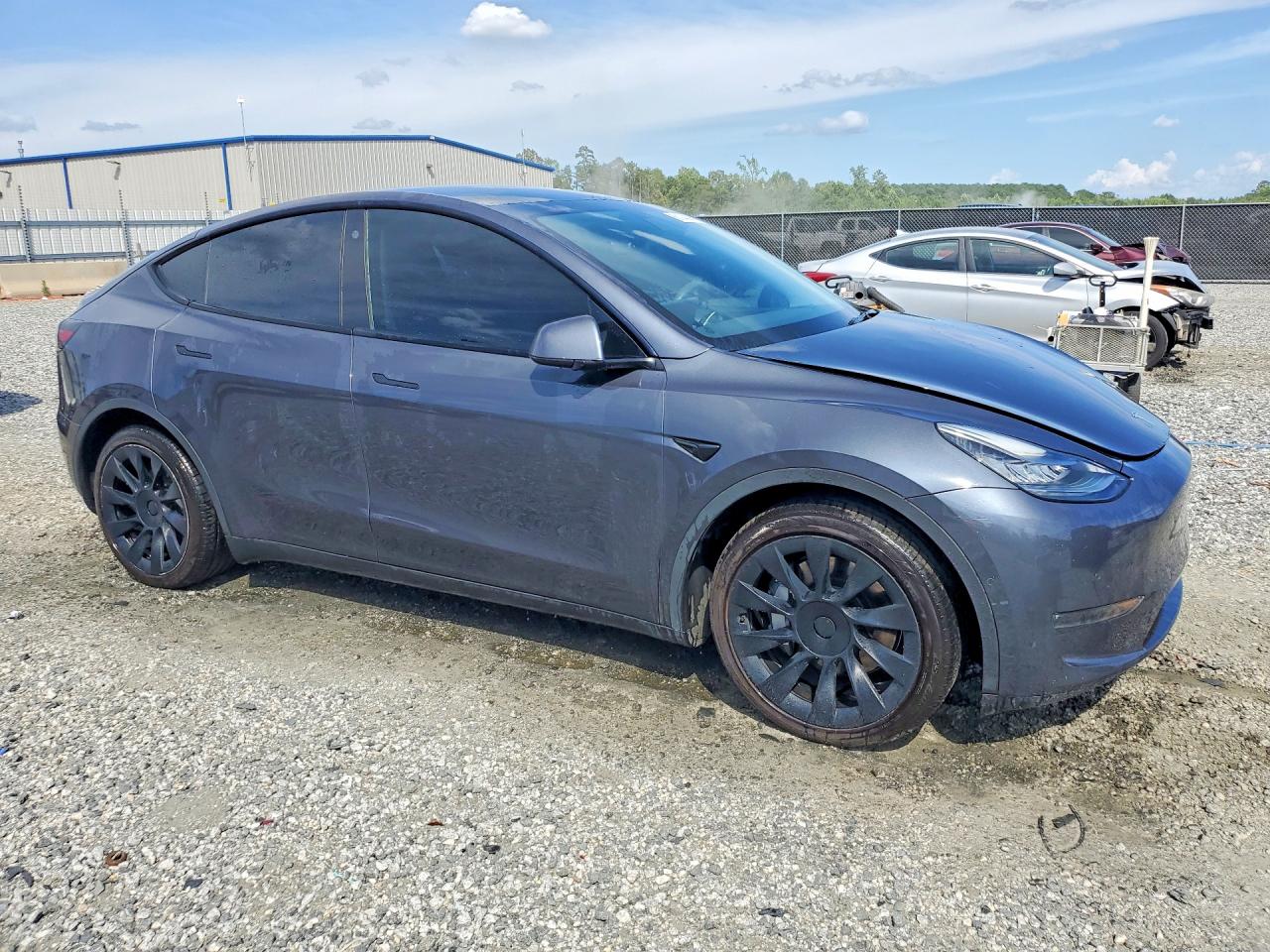 2021 Tesla Model Y Серый vin: 5YJYGDEE6MF093589