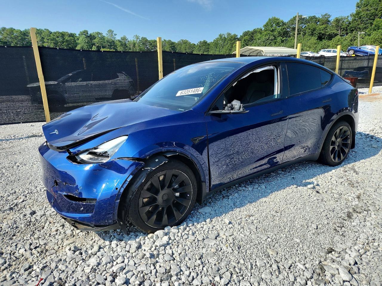 2021 Tesla Model Y Синий vin: 5YJYGDEE6MF141236