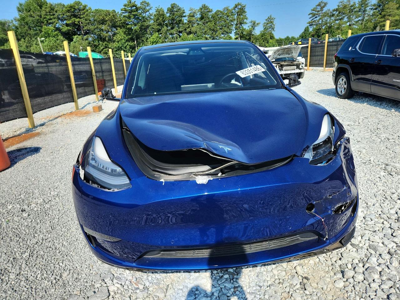 2021 Tesla Model Y Blue vin: 5YJYGDEE6MF141236