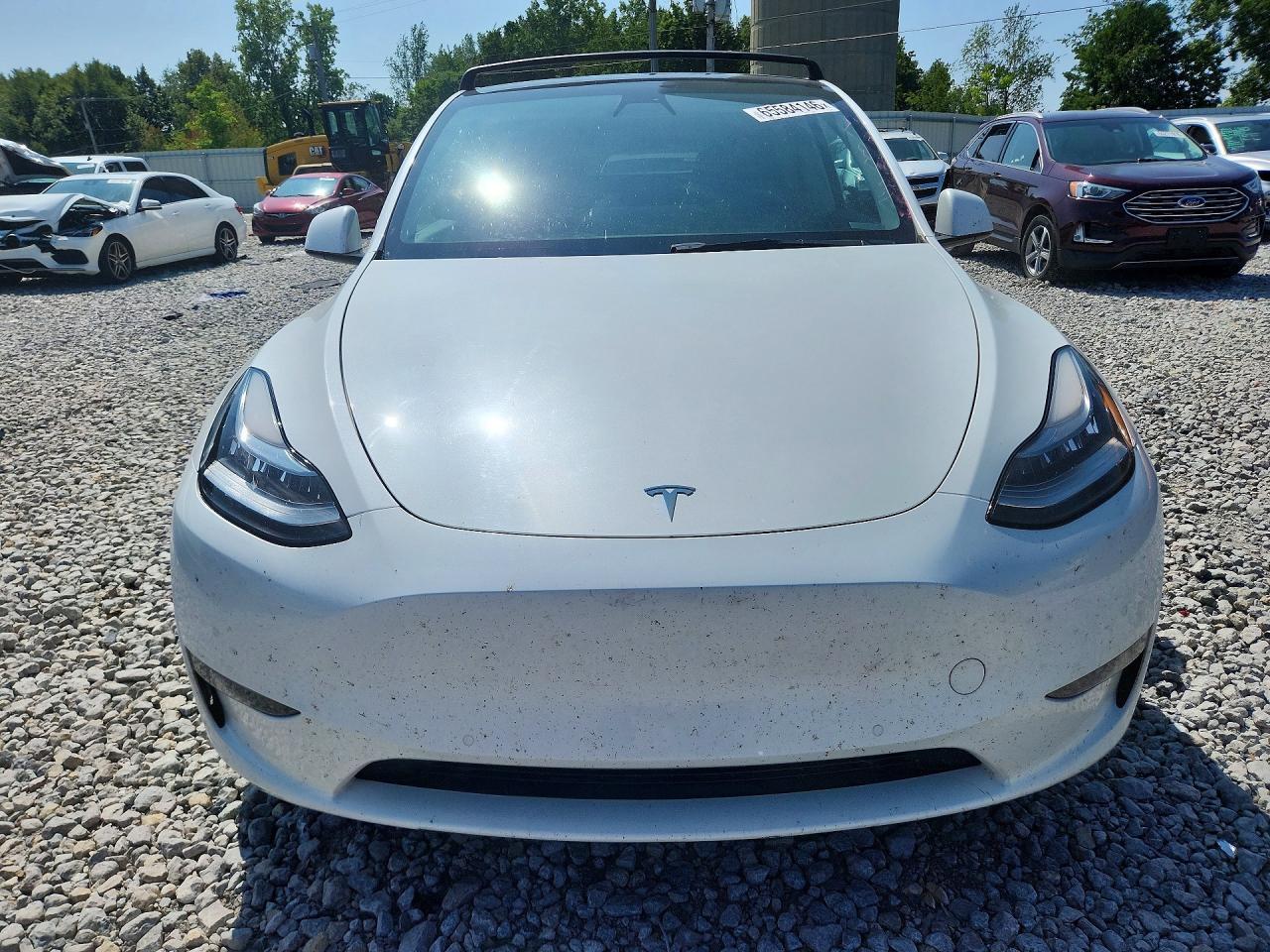 2021 Tesla Model Y White vin: 5YJYGDEE7MF118659