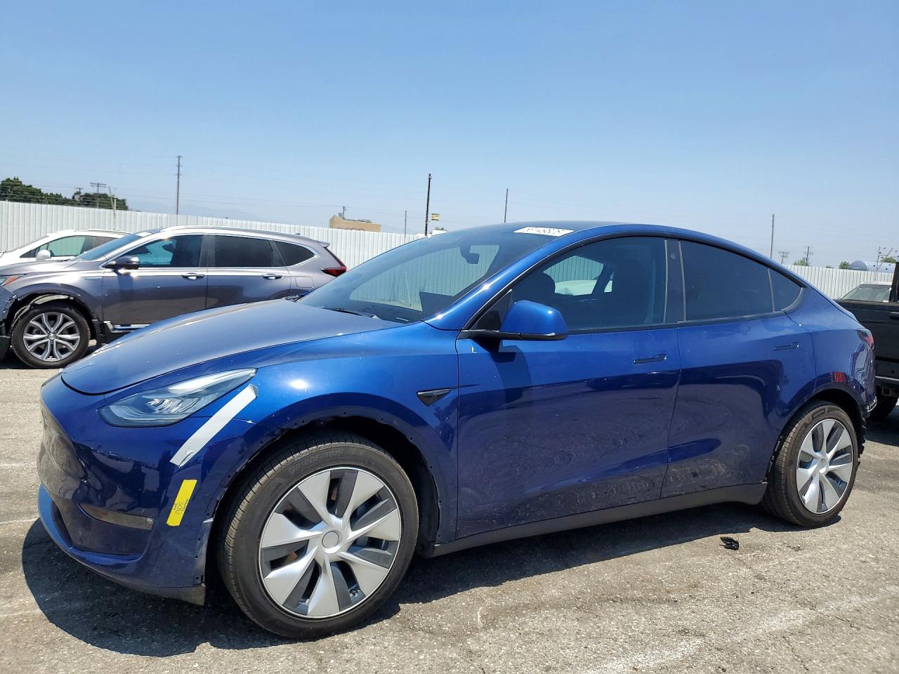 2021 Tesla Model Y Blue vin: 5YJYGDEE8MF274953
