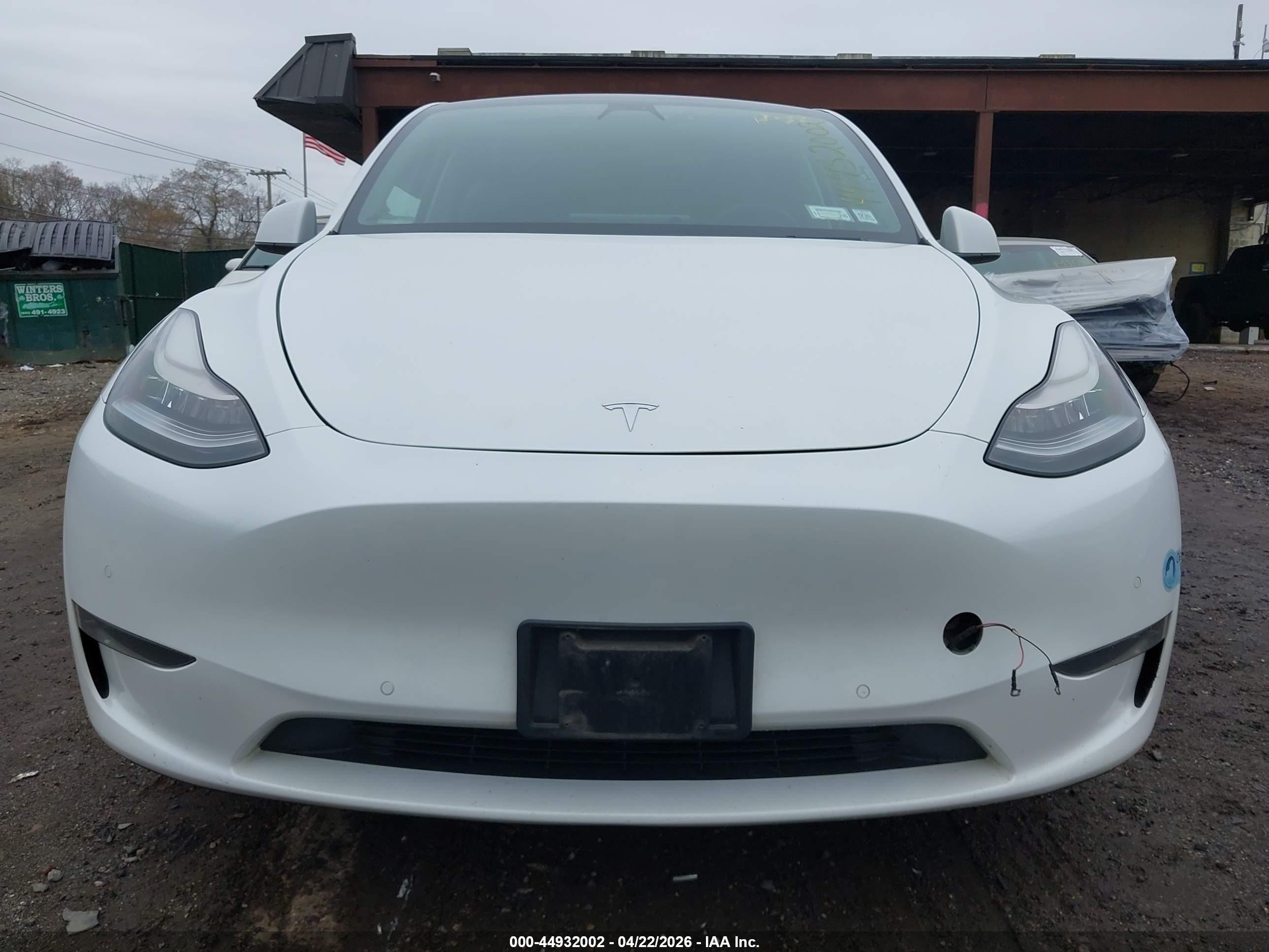 2021 Tesla Model Y Long Range Dual Motor All-wheel Drive Белый vin: 5YJYGDEEXMF065987
