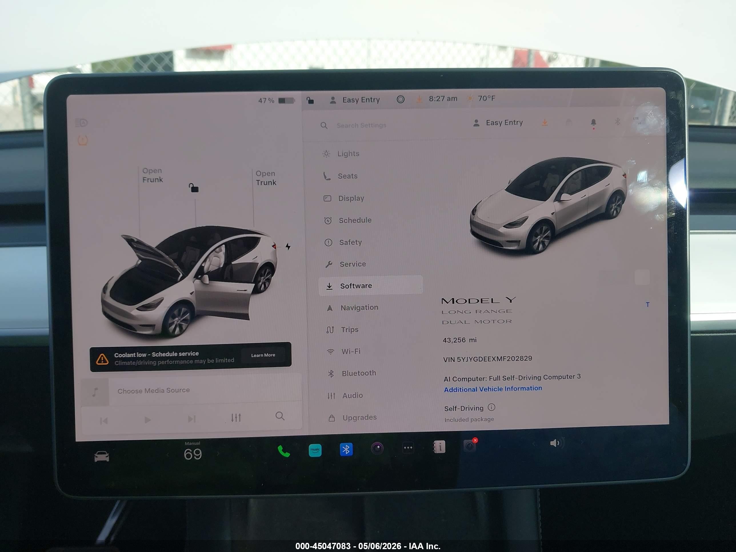 2021 Tesla Model Y Long Range Dual Motor All-wheel Drive Белый vin: 5YJYGDEEXMF202829
