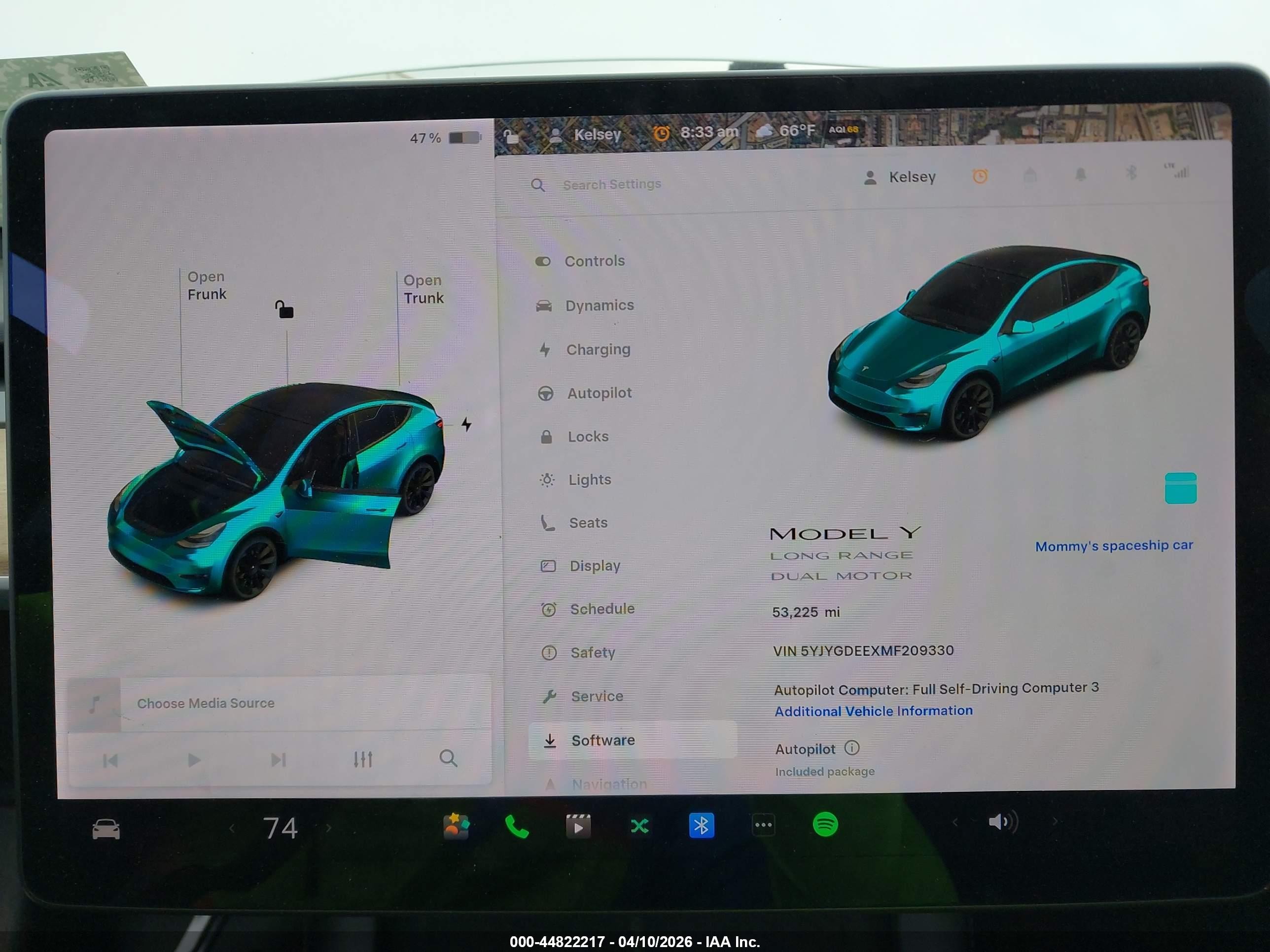 2021 Tesla Model Y Long Range Dual Motor All-wheel Drive Белый vin: 5YJYGDEEXMF209330