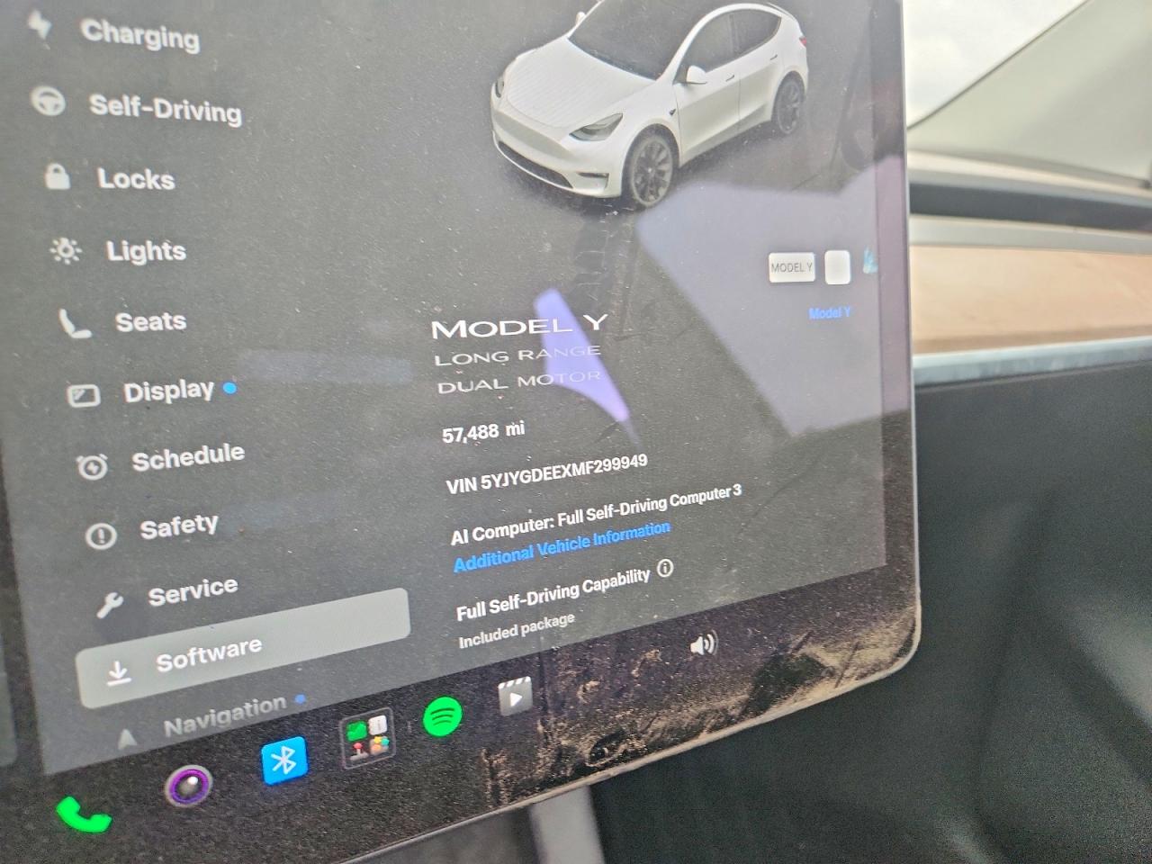 2021 Tesla Model Y Белый vin: 5YJYGDEEXMF299949
