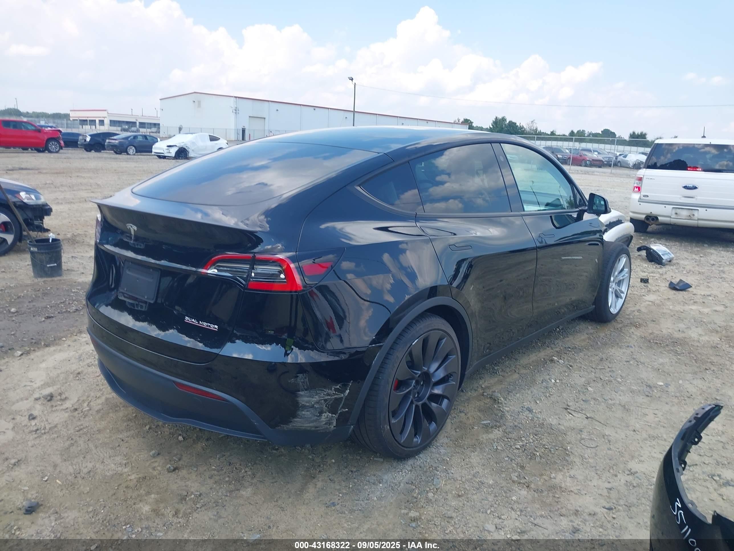 2021 Tesla Model Y Performance Dual Motor All-wheel Drive Black vin: 5YJYGDEF1MF121694