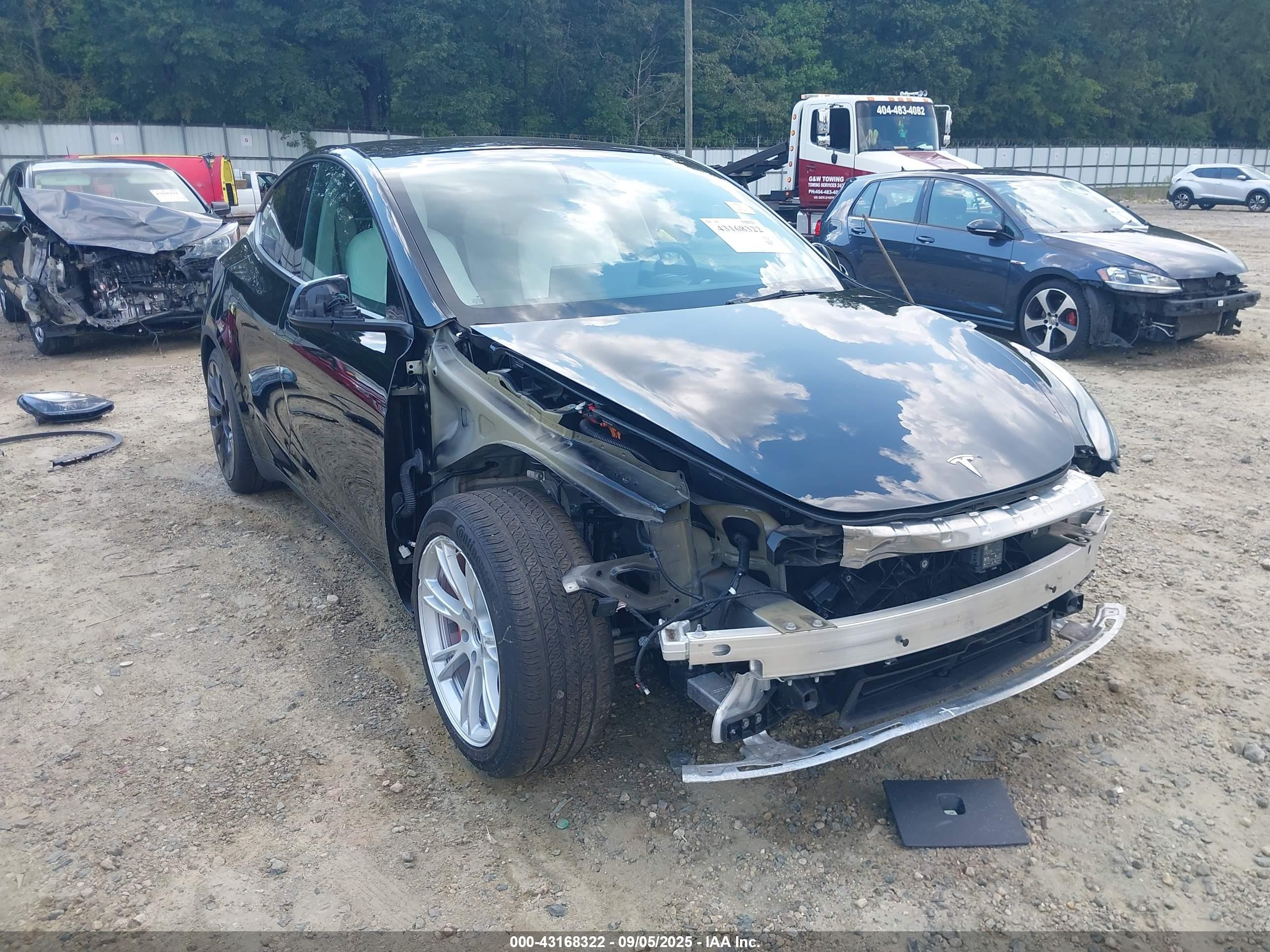 2021 Tesla Model Y Performance Dual Motor All-wheel Drive Black vin: 5YJYGDEF1MF121694