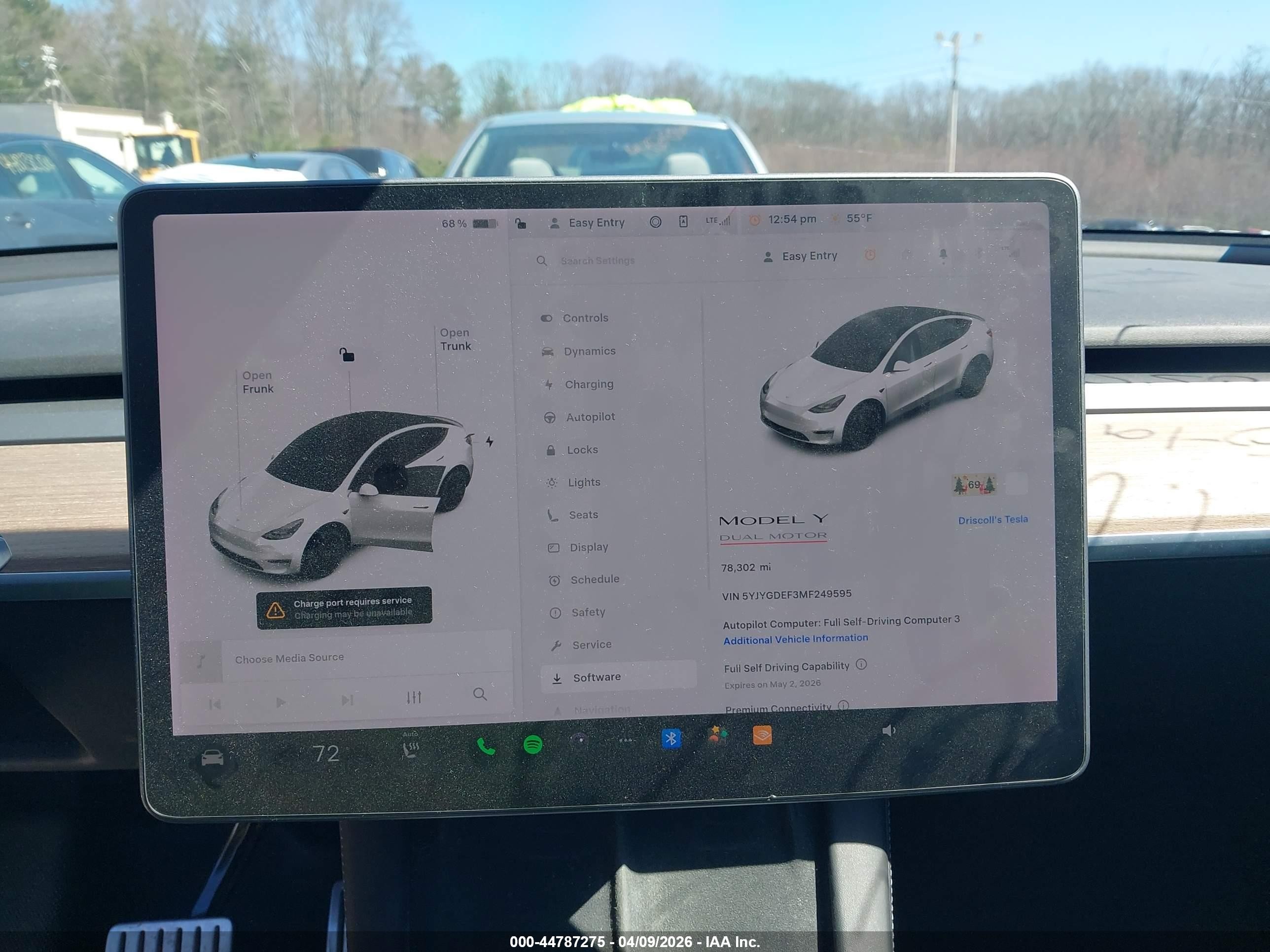 2021 Tesla Model Y Performance Dual Motor All-wheel Drive White vin: 5YJYGDEF3MF249595