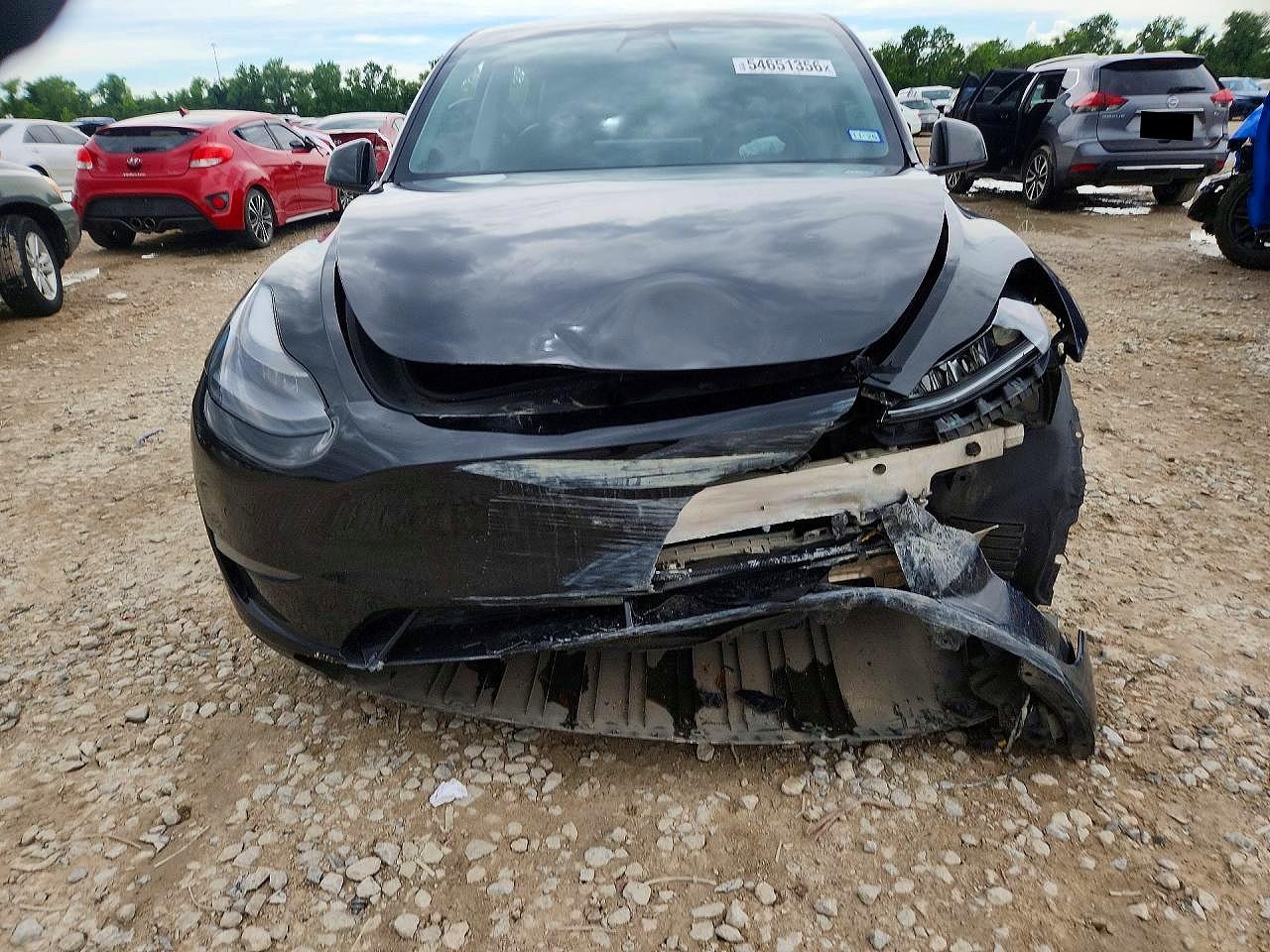 2021 Tesla Model Y Черный vin: 5YJYGDEF7MF202067