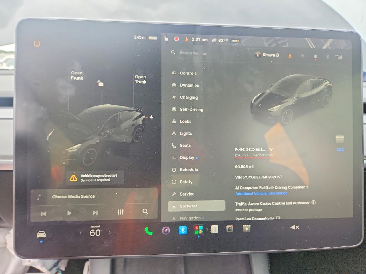 2021 Tesla Model Y Черный vin: 5YJYGDEF7MF202067