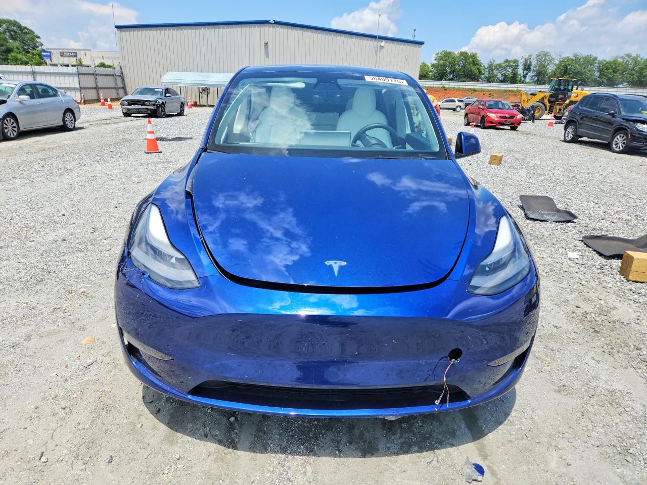 2021 Tesla Model Y Blue vin: 5YJYGDEF9MF264604
