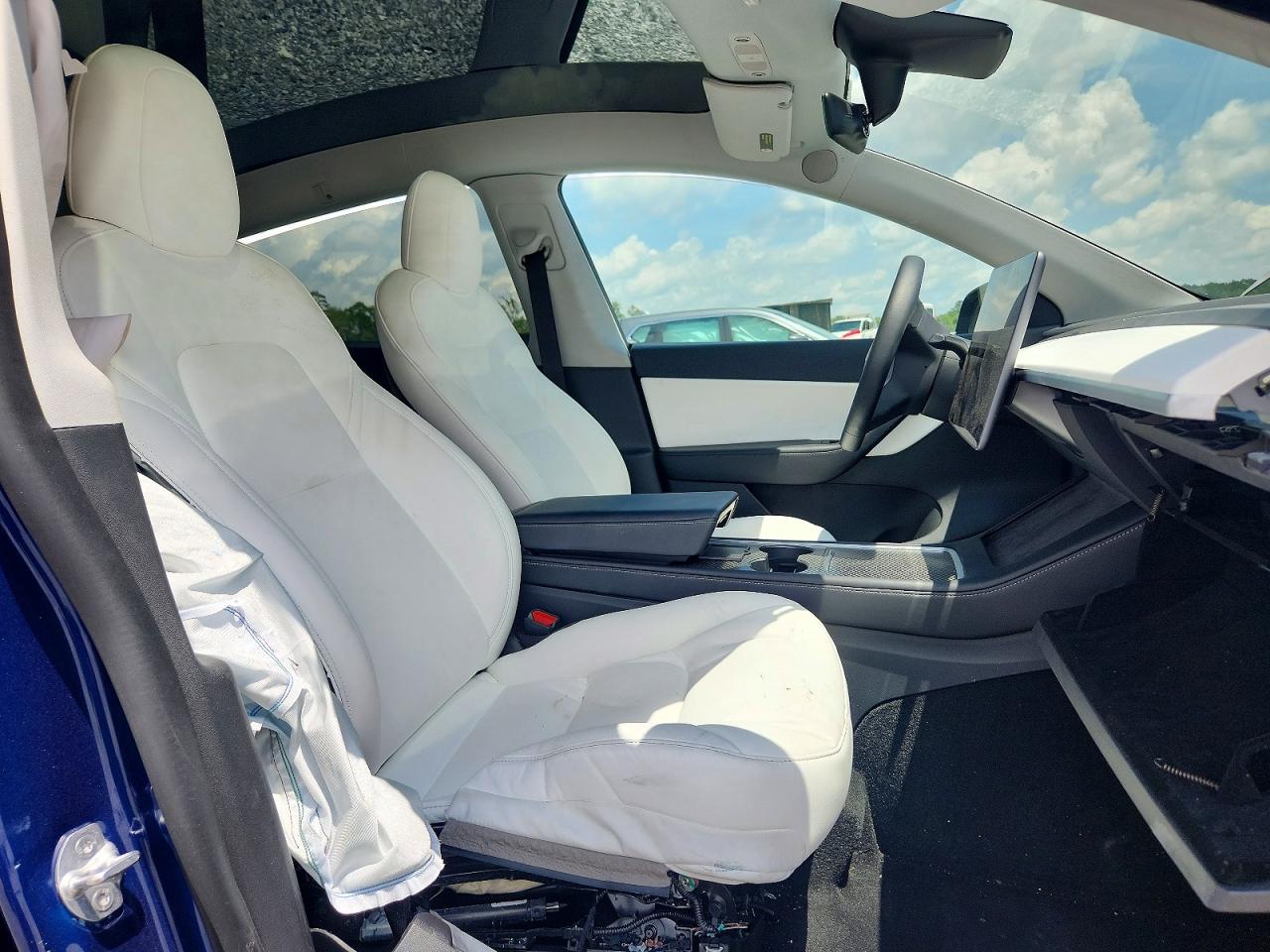 2021 Tesla Model Y Blue vin: 5YJYGDEF9MF264604