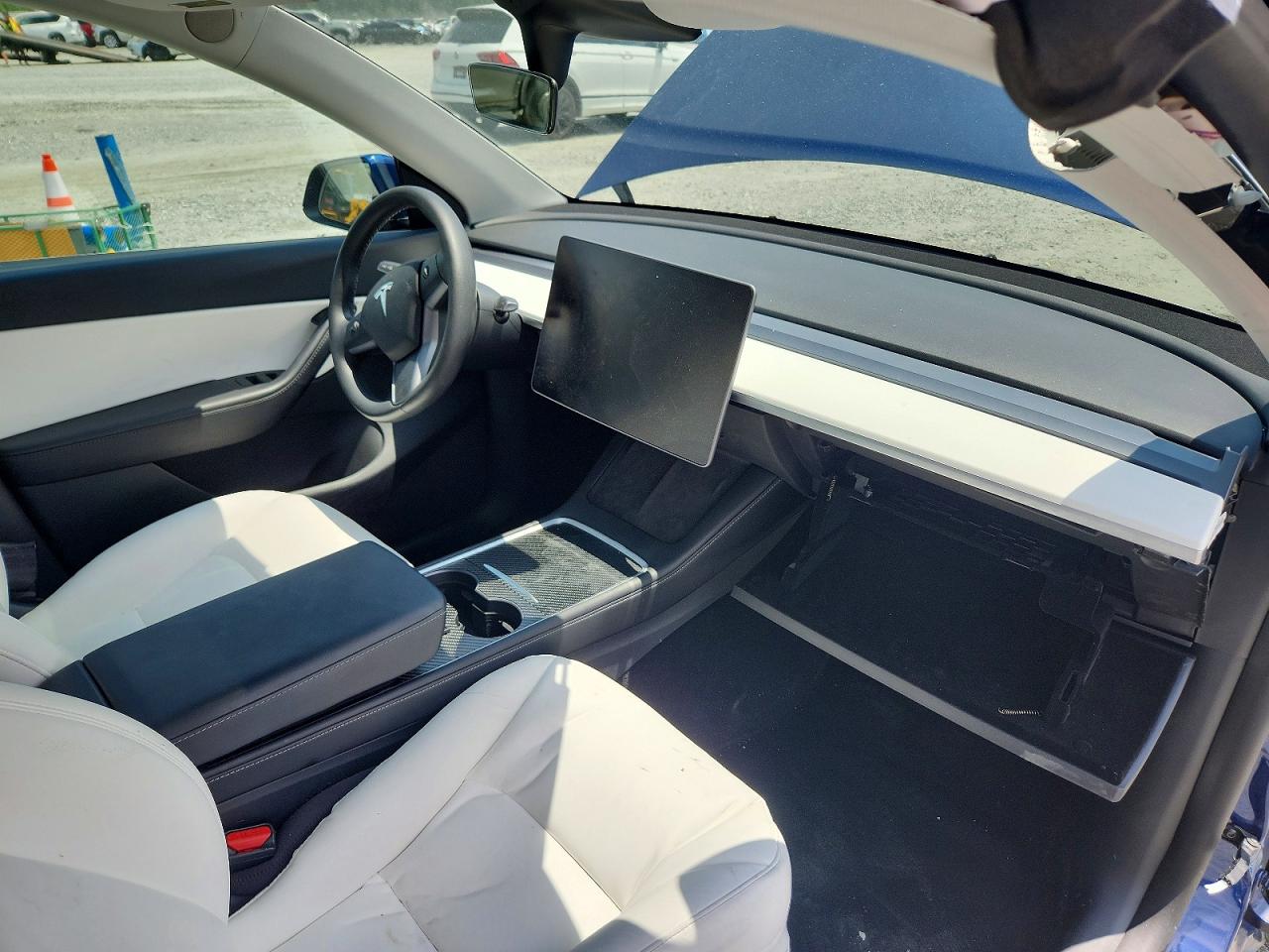 2021 Tesla Model Y Blue vin: 5YJYGDEF9MF264604