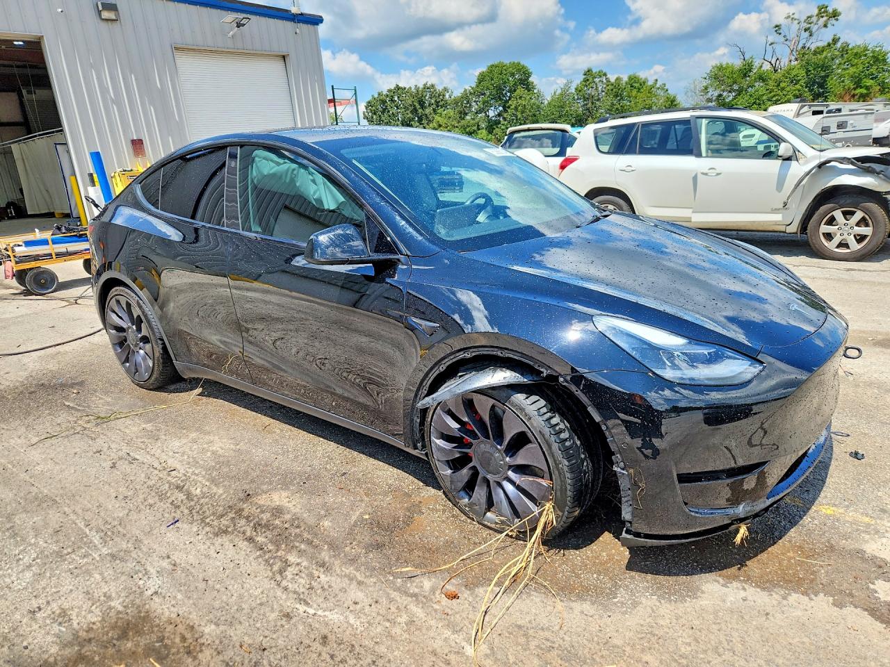 2021 Tesla Model Y Black vin: 5YJYGDEFXMF301434