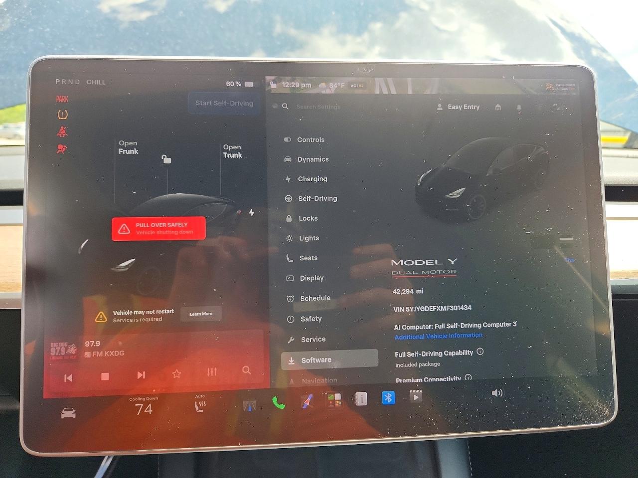 2021 Tesla Model Y Black vin: 5YJYGDEFXMF301434