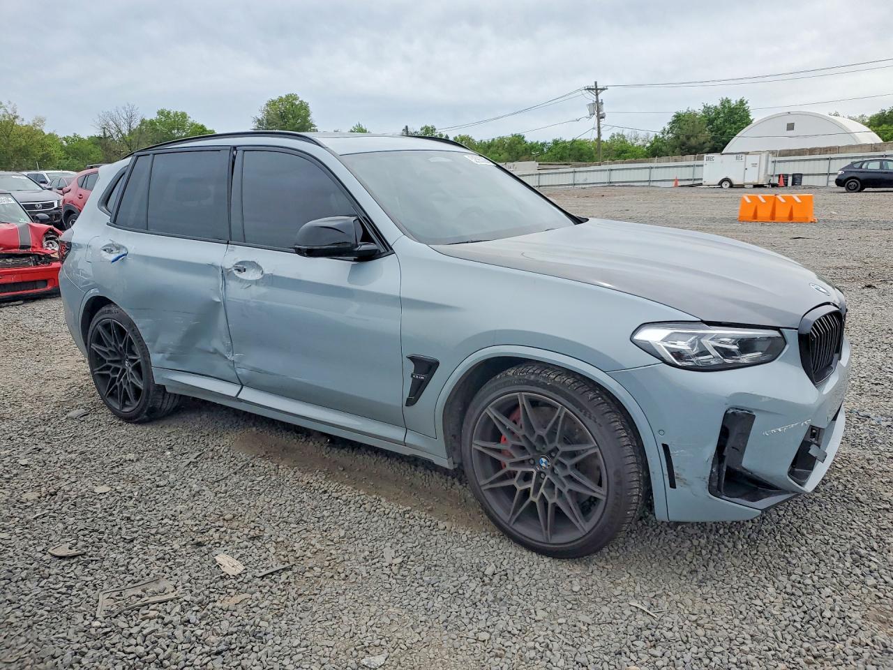 2022 Bmw X3 M Gray vin: 5YM13EC00N9J89585