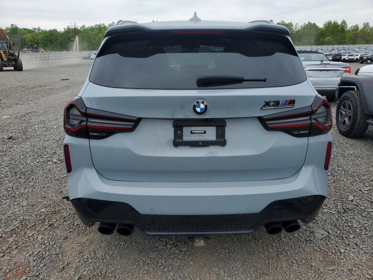 2022 Bmw X3 M Gray vin: 5YM13EC00N9J89585