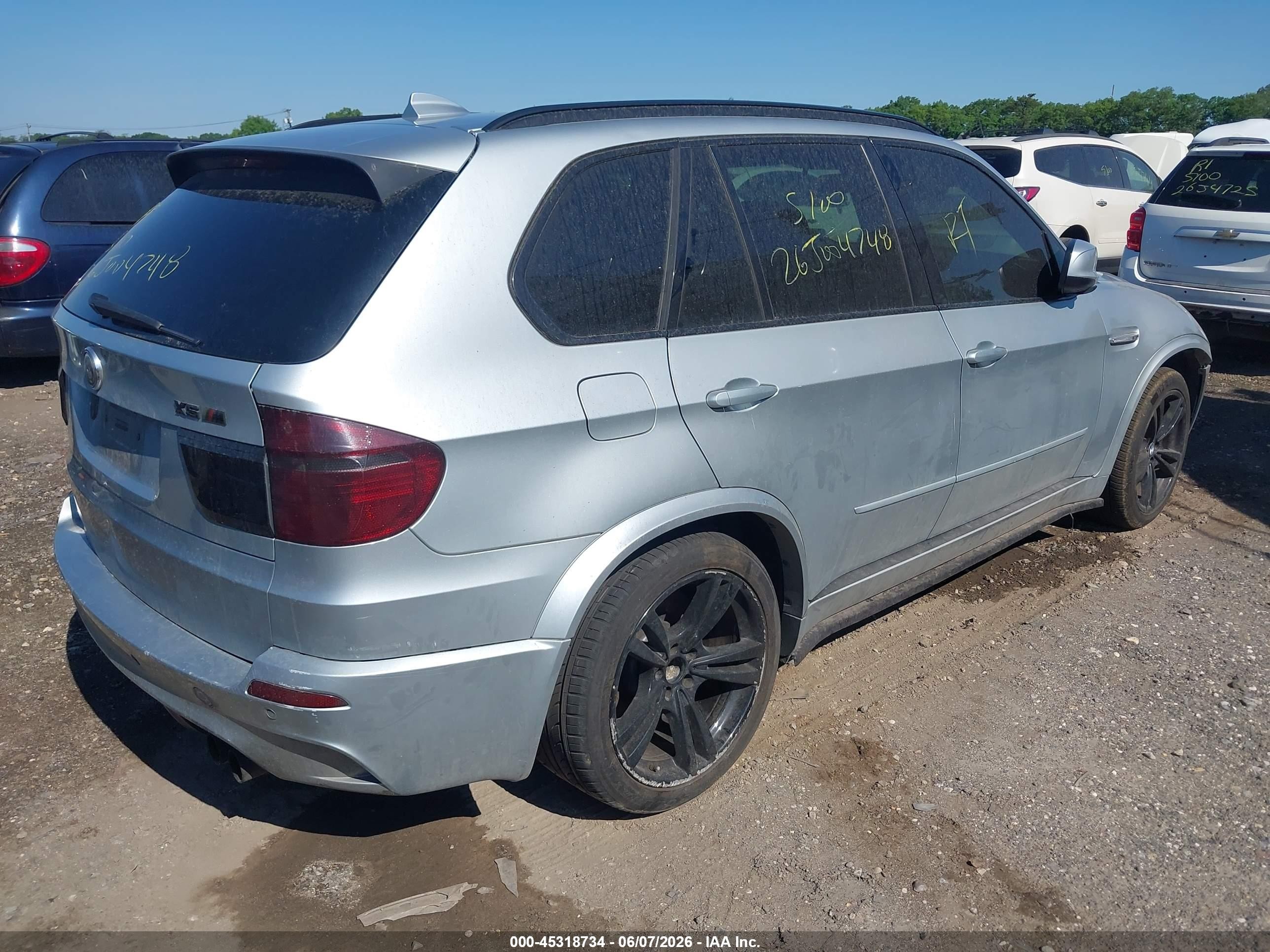 2010 Bmw X5 M   Gray vin: 5YMGY0C58ALK25224