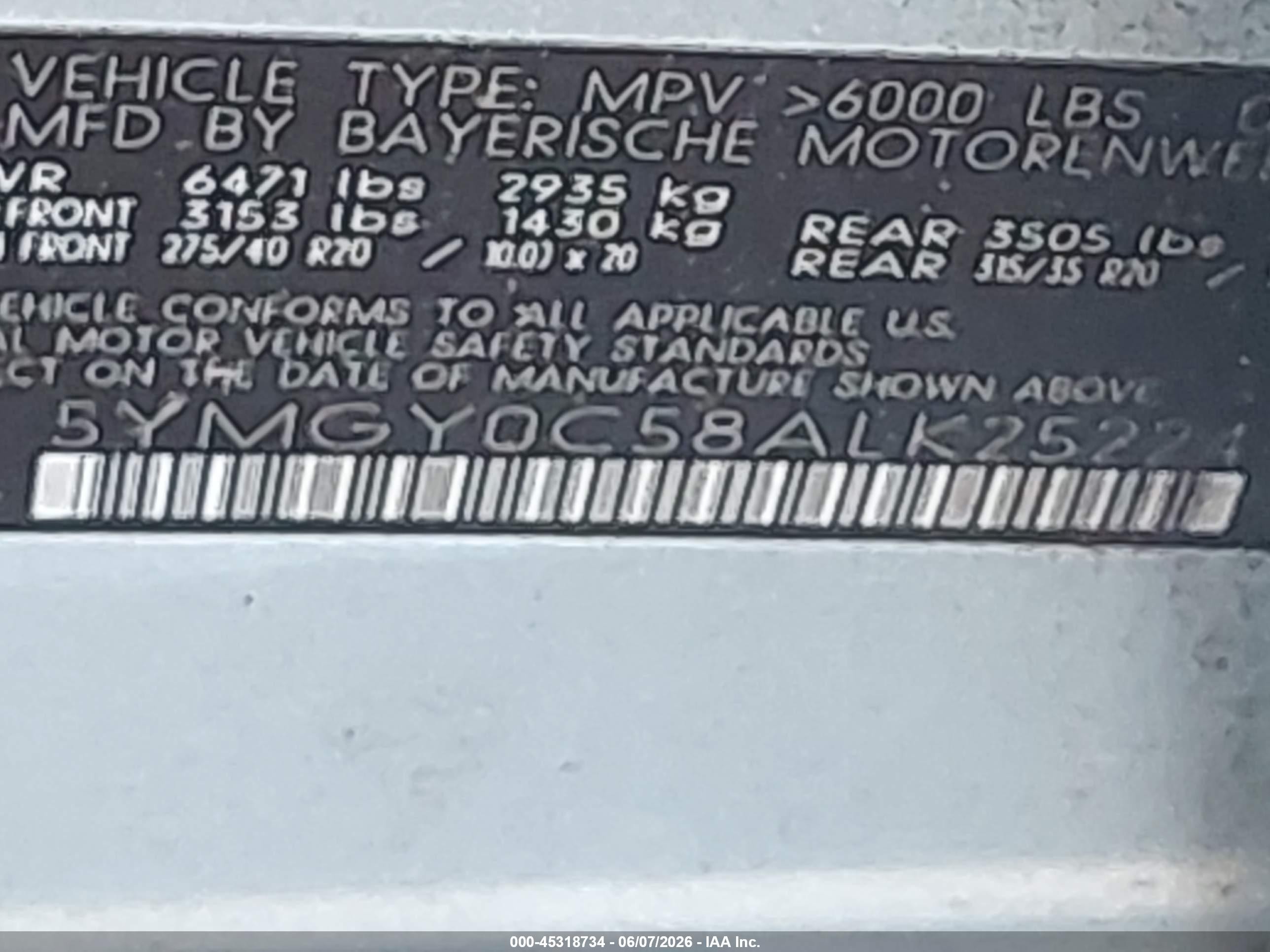 2010 Bmw X5 M   Gray vin: 5YMGY0C58ALK25224